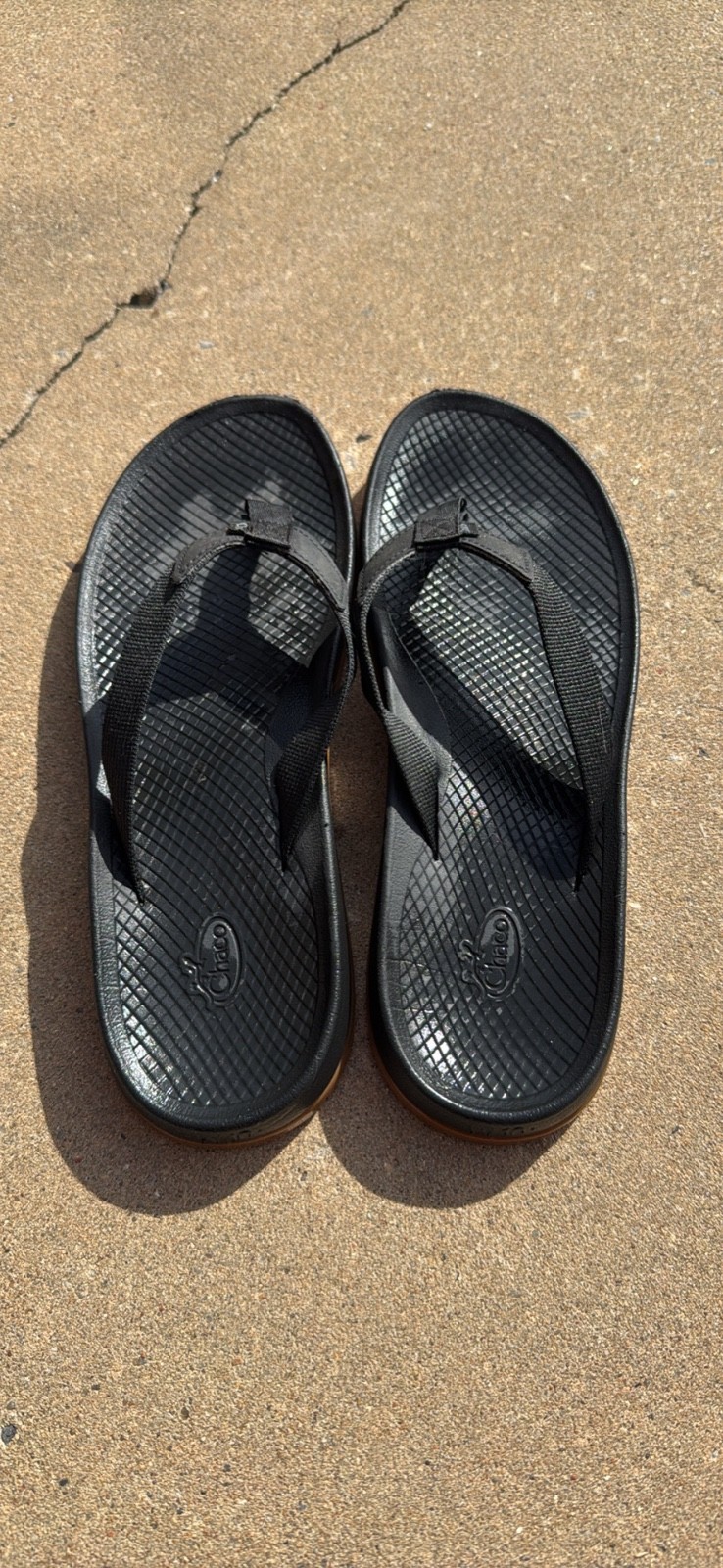 Chaco Women’s Classic Flip Flop Thong Sandals Size W10, Outdoor Black