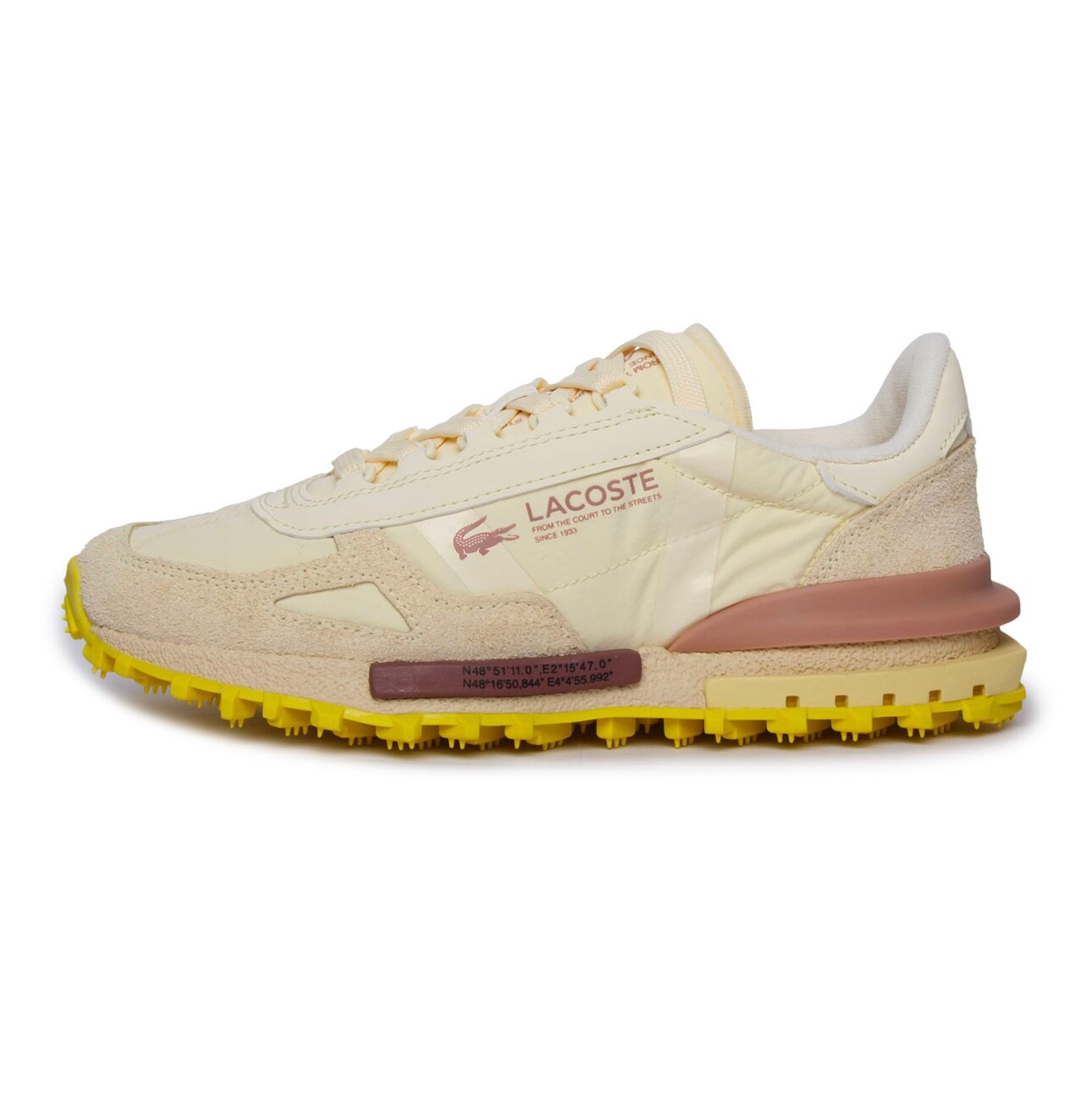 Lacoste ELITE ACTIVE 2025 Women’s Sneakers Light Yellow/Yellow. Size 10 USA