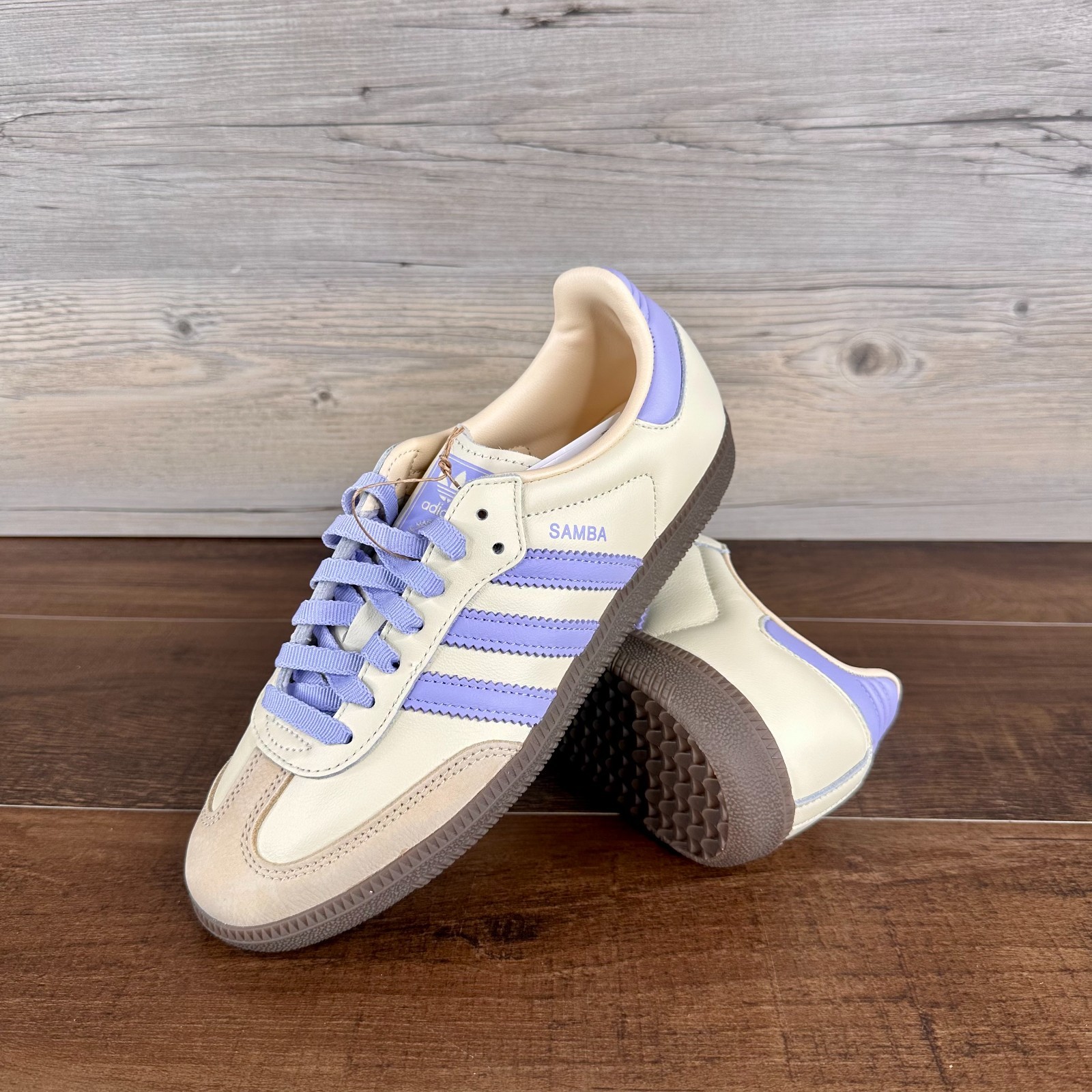 adidas Samba Og Womes Size 7.5 Cream White Violet Tone Sand Strata JI2678