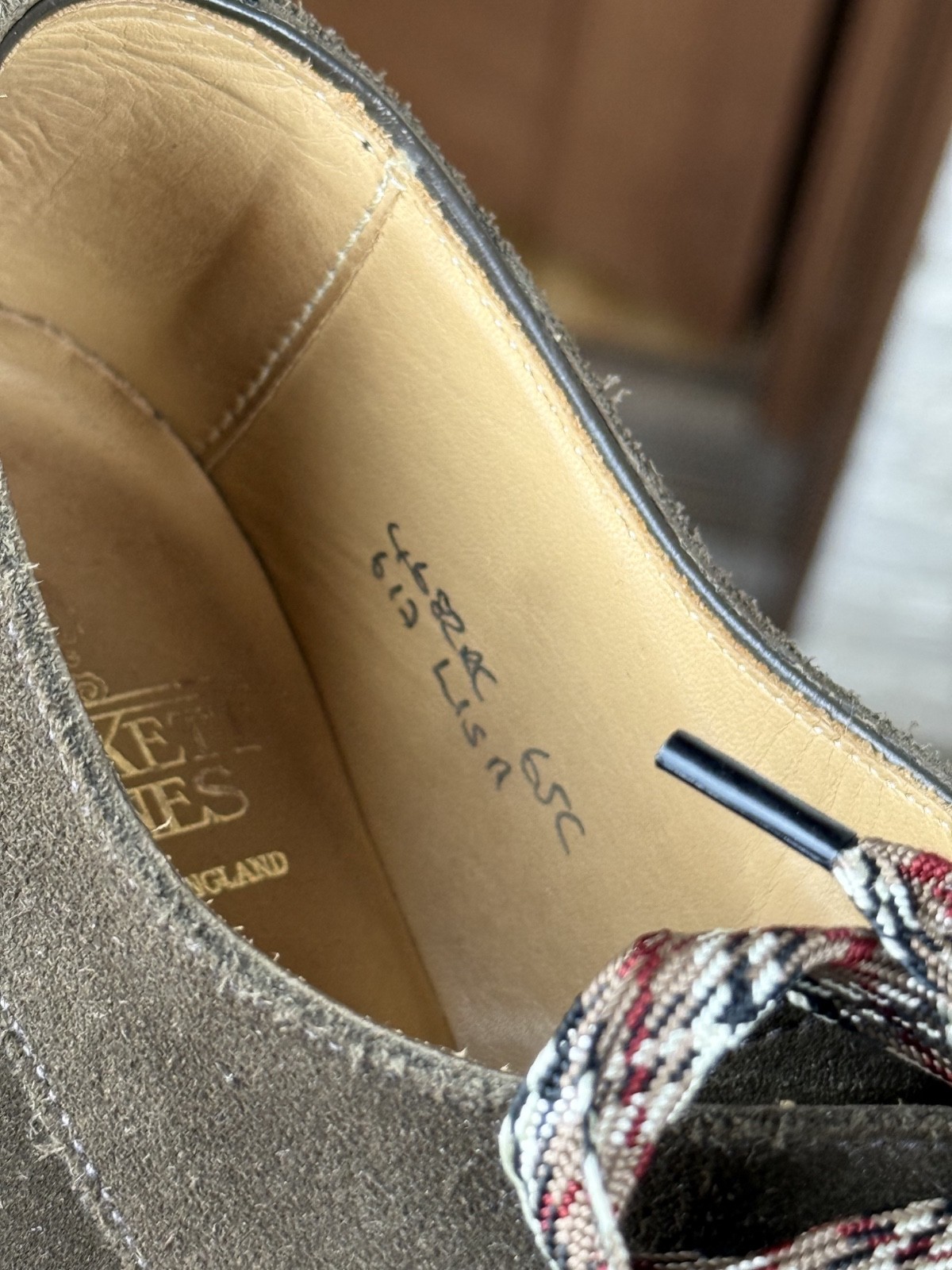 Womans Crockett Jones «Lisa» Brown Suede Derby Shoes Size UK:6.5 EU:39.5