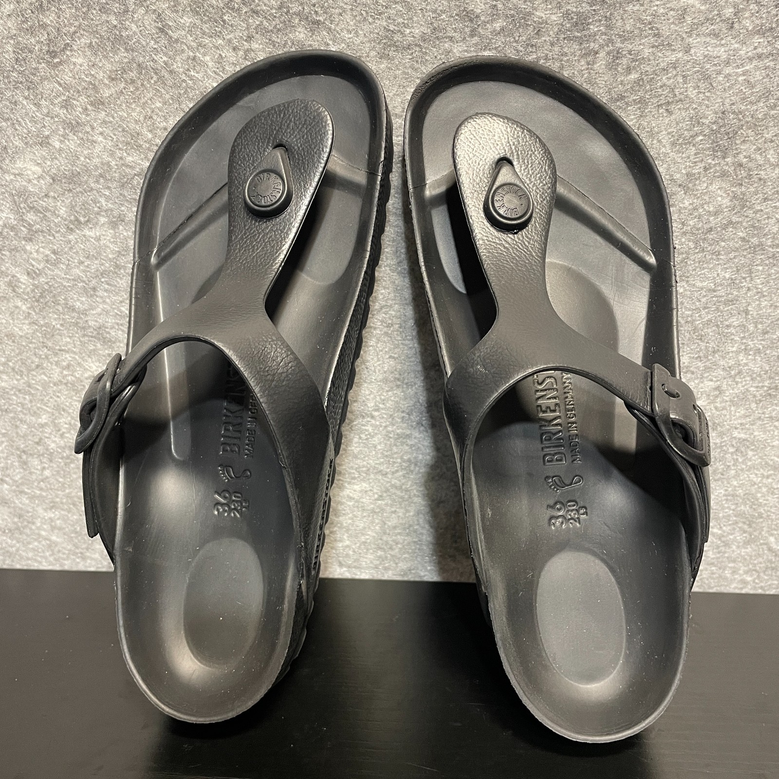 Birkenstock Gizeh Essentials EVA Sandals Women’s US 5-5.5 EU 36 Regular Black
