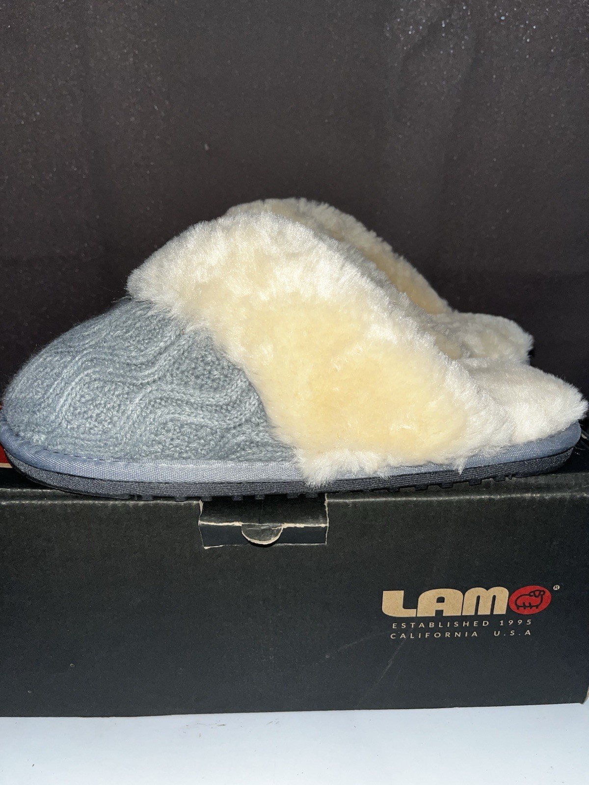 LAMO Womens Slippers Caroline Knit Scuff Standard Fit