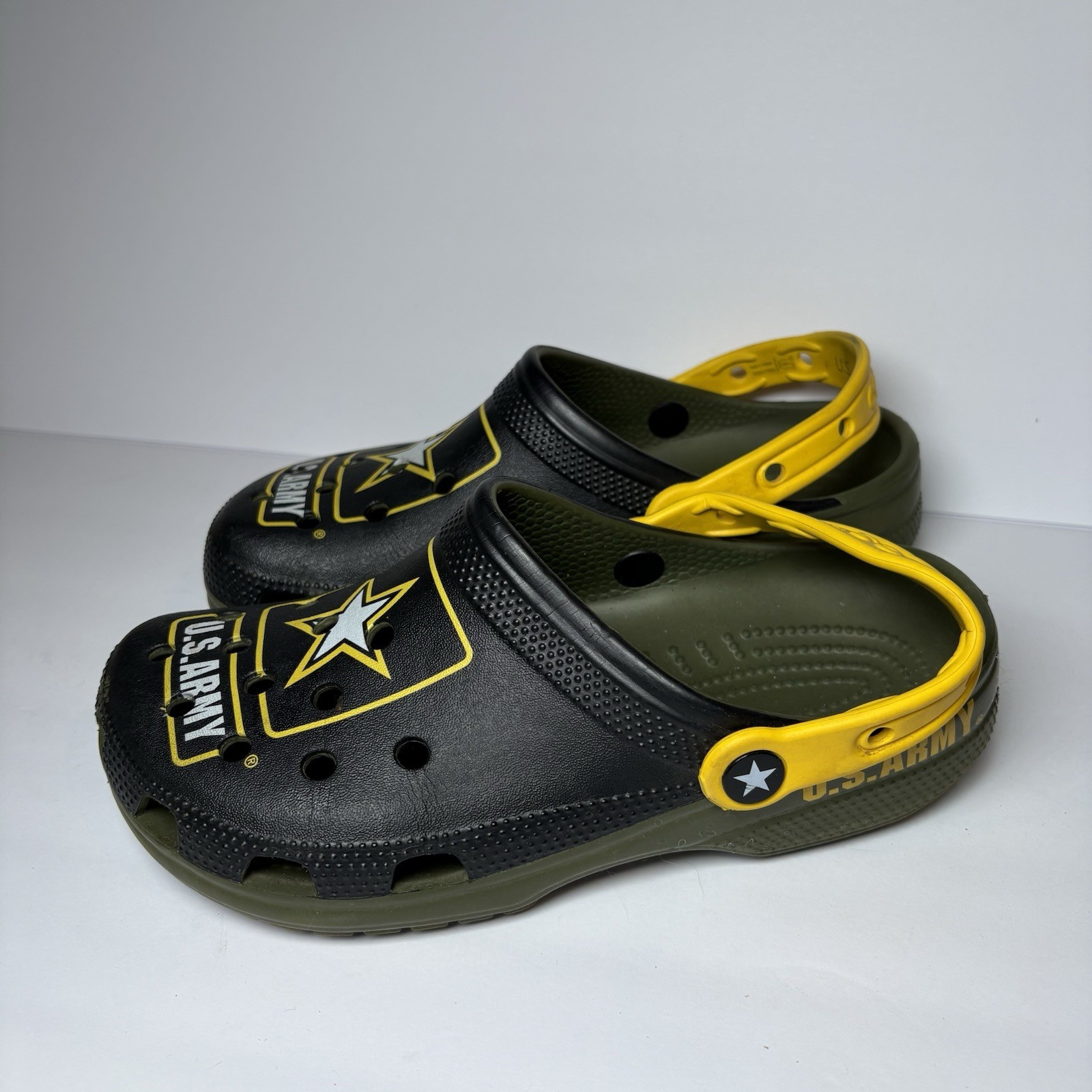 Crocs Women’s 7 Men’s 5 Slip On Clogs United States US Army Military Shoes