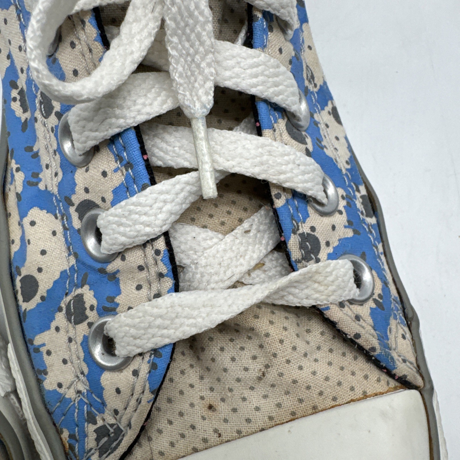 Converse All Star Sheep Print Low Top Sneakers Blue/White Women’s 10 Men’s 8