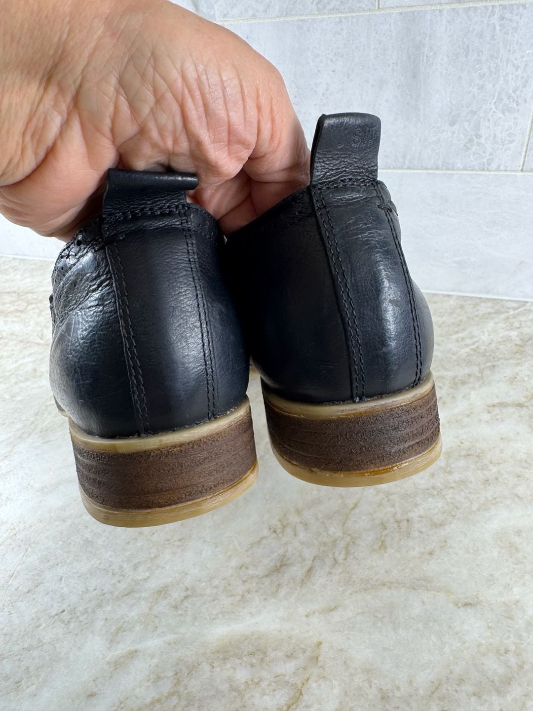 Josef Seibel Sienna Black Leather Chelsea Ankle Booties Women’s EU 40 US 9