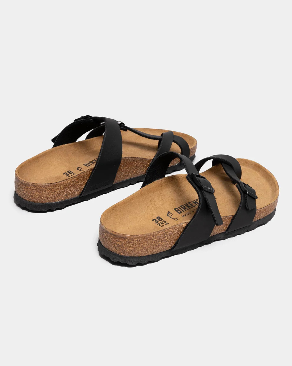 Birkenstock Mayari Birko-Flor Black Sandals Wide Size Women’s Shoes New w/ Box