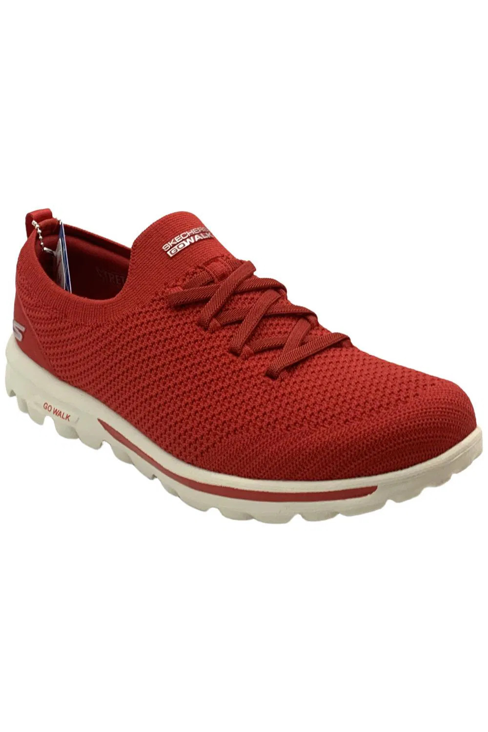 Skechers Women’s GOwalk Travel Knit Slip-On Sneaker Maui Sunset Red