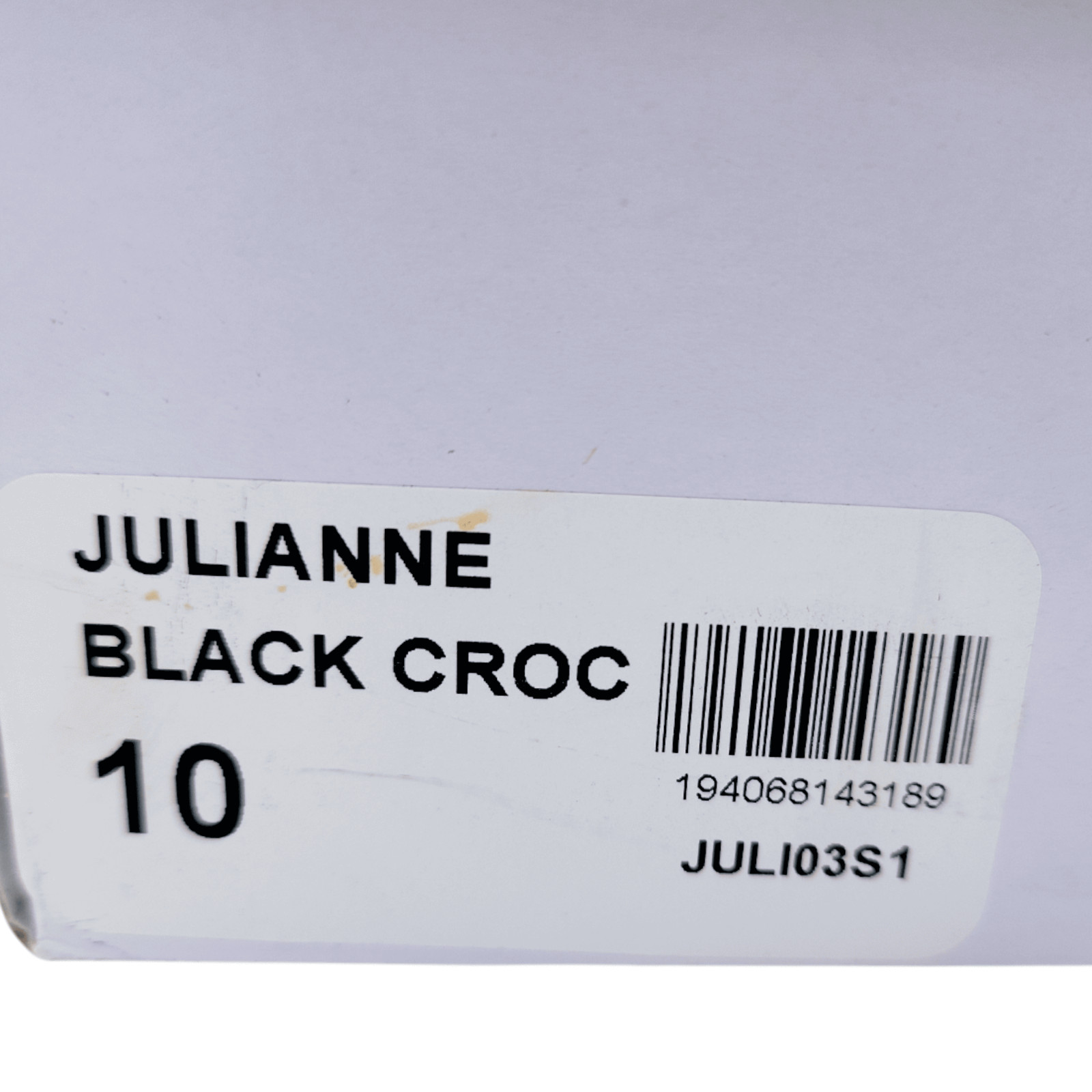 Steve Madden – Julianne Black Croc Boots / Bootie | JULI03S1 | Size 10 Medium