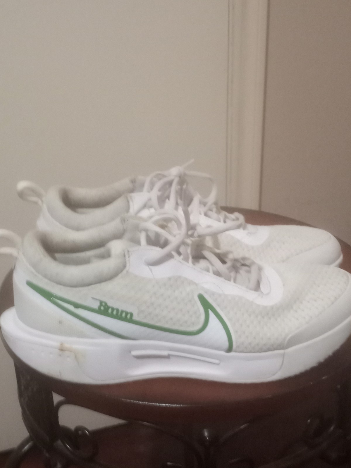 Nike Court Air Zoom Pro 8mm Women’s Size 10 Tennis Shoes White Green DV3285-103