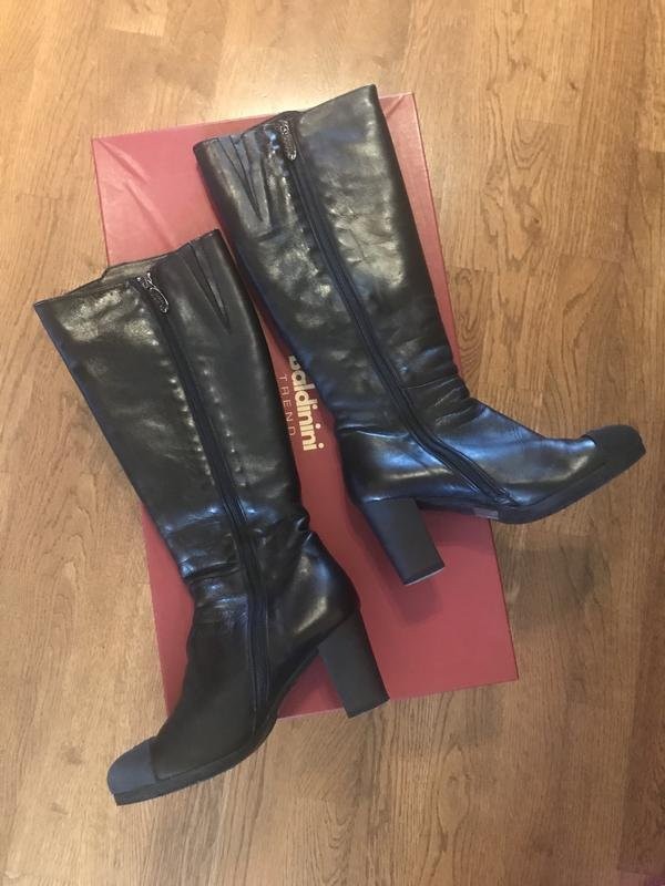 women baldinini boots black leather 37.5