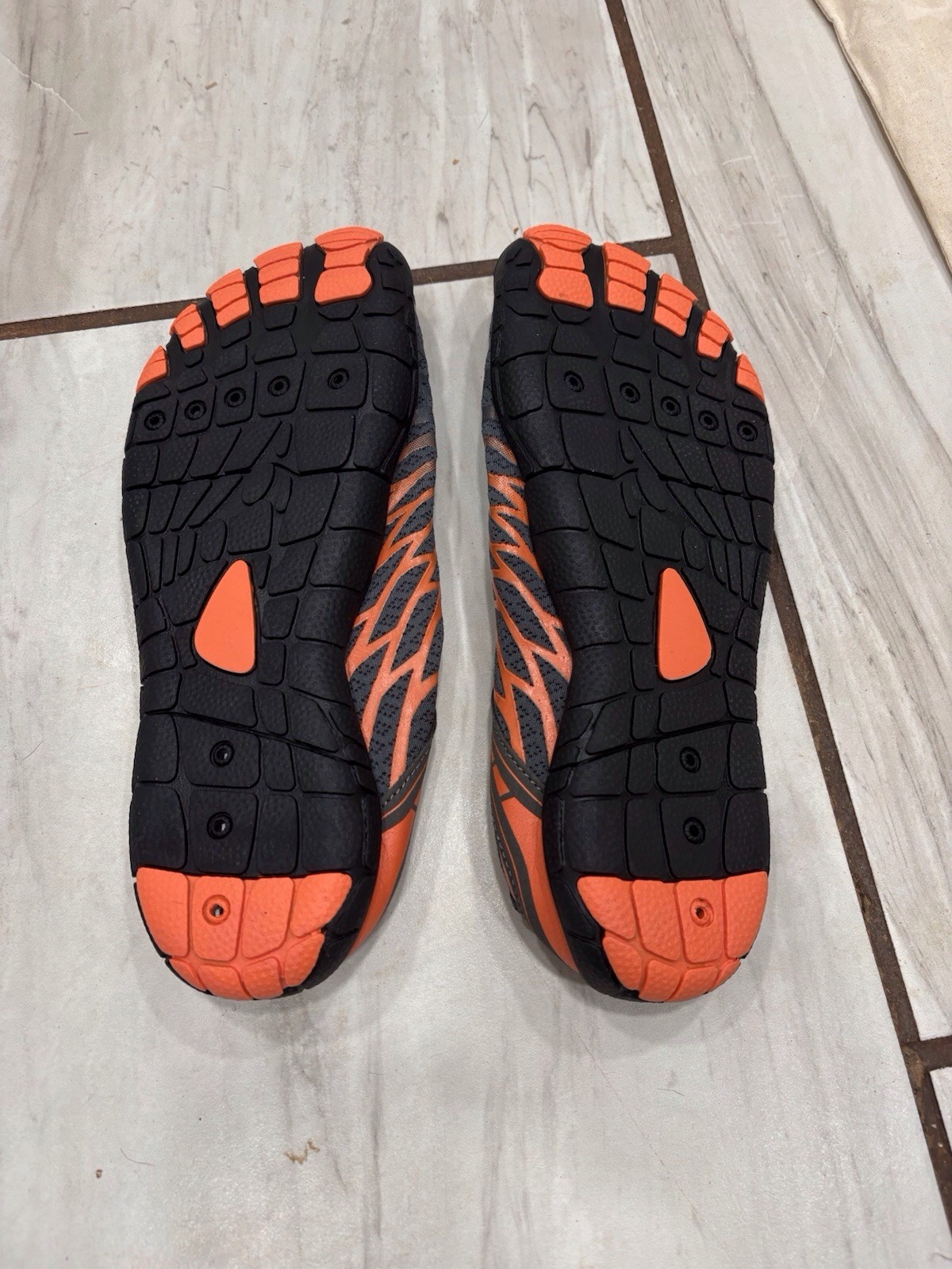 Hike Footwear Lorax Pro Barefoot Shoes Orange Gray Wide Toe Box Unisex Size 40