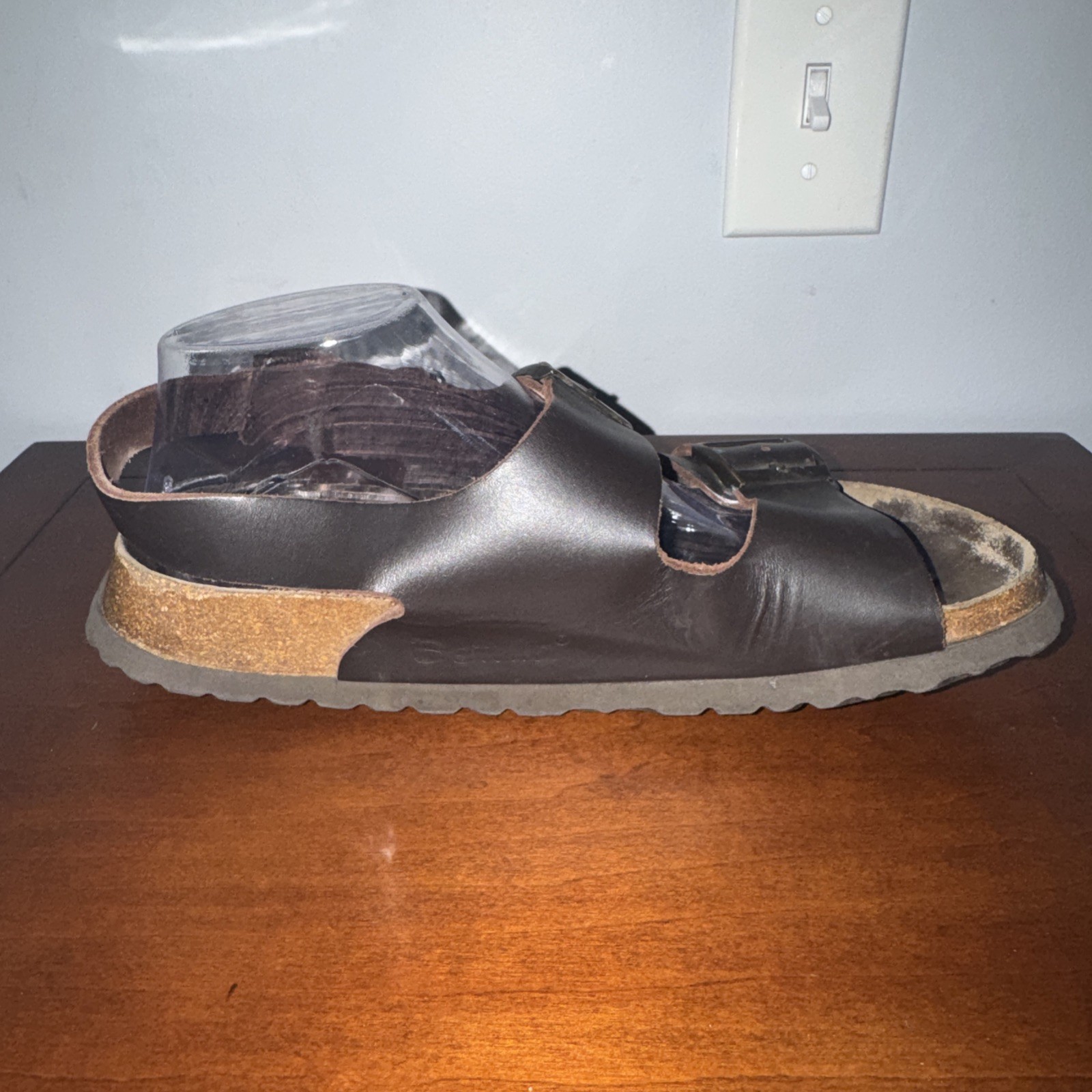 Birkenstock Betulah Milano Brown Leather Buckle Straps Sandals Sz 41 W10 M8