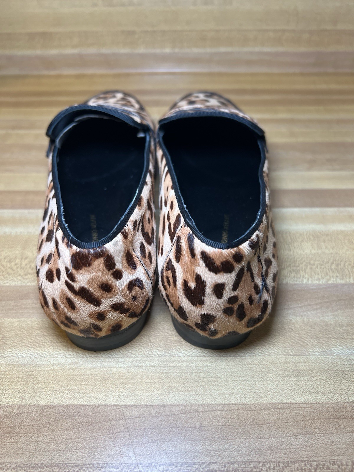Antonio Melani Animal Print Loafer Real Fur Calf Hair Size 10 BRAND NEW No Box