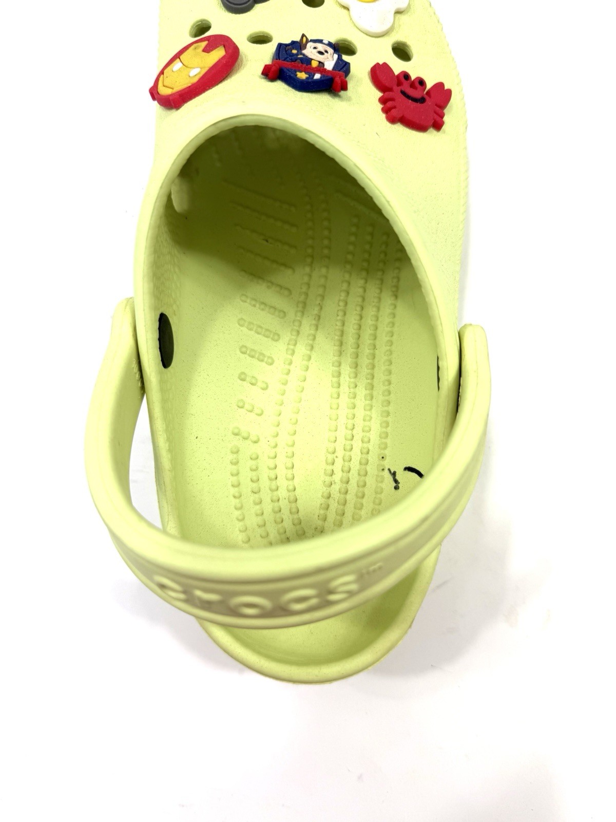 Crocs Classic Clog Slip On Clogs Lemon Yellow Unisex Men 5 Women 6.5 / 3D Charms