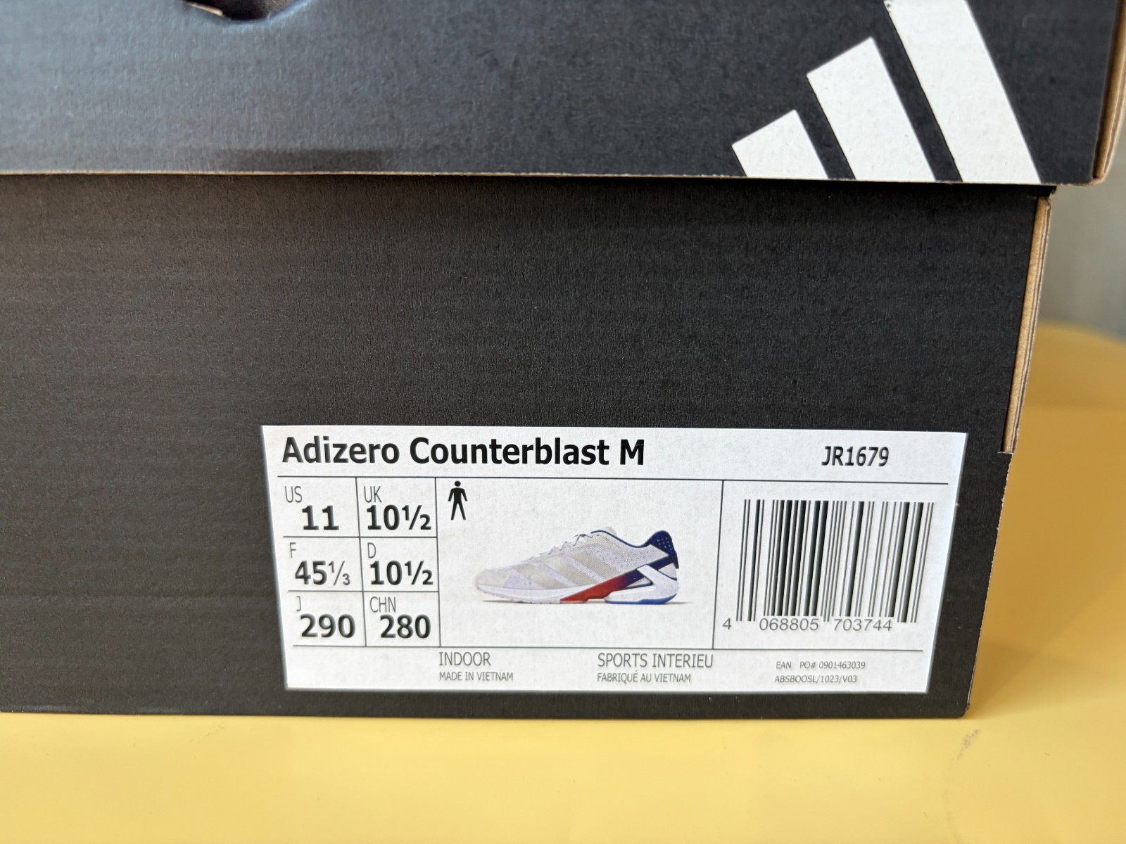 adidas Adizero Counterblast Indoor Shoes Unisex Sports Training Shoes NWT JR1679