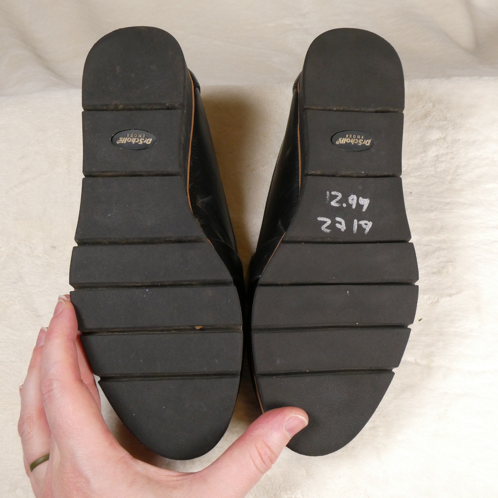 Dr Scholl’s Webster Loafer Sz 6 Platform Wedge Recycled Materials 70s Academic