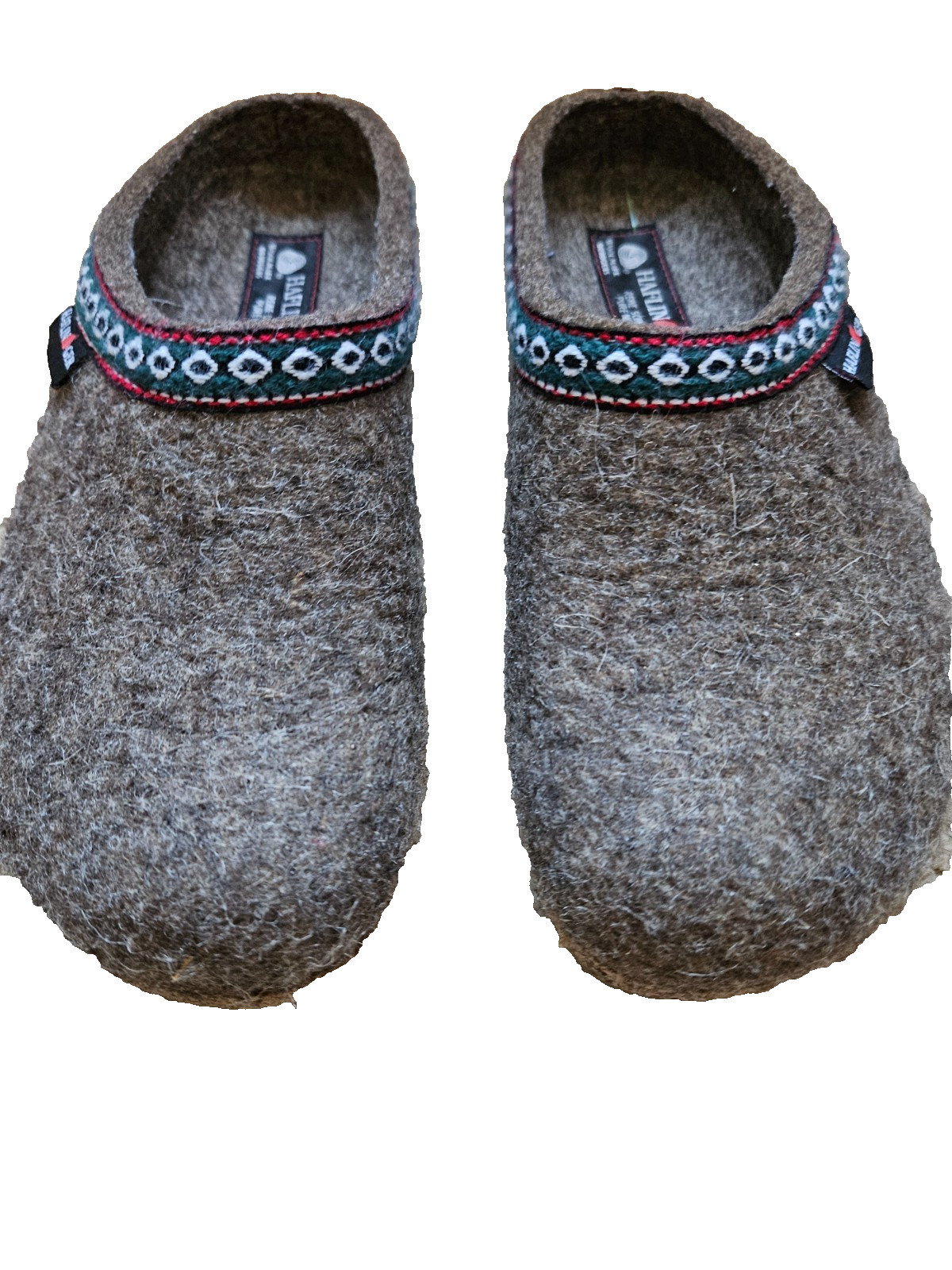 Boho Haflinger Felt Clogs Earth Color Traditional Trim WOMEN’S SIZE 36