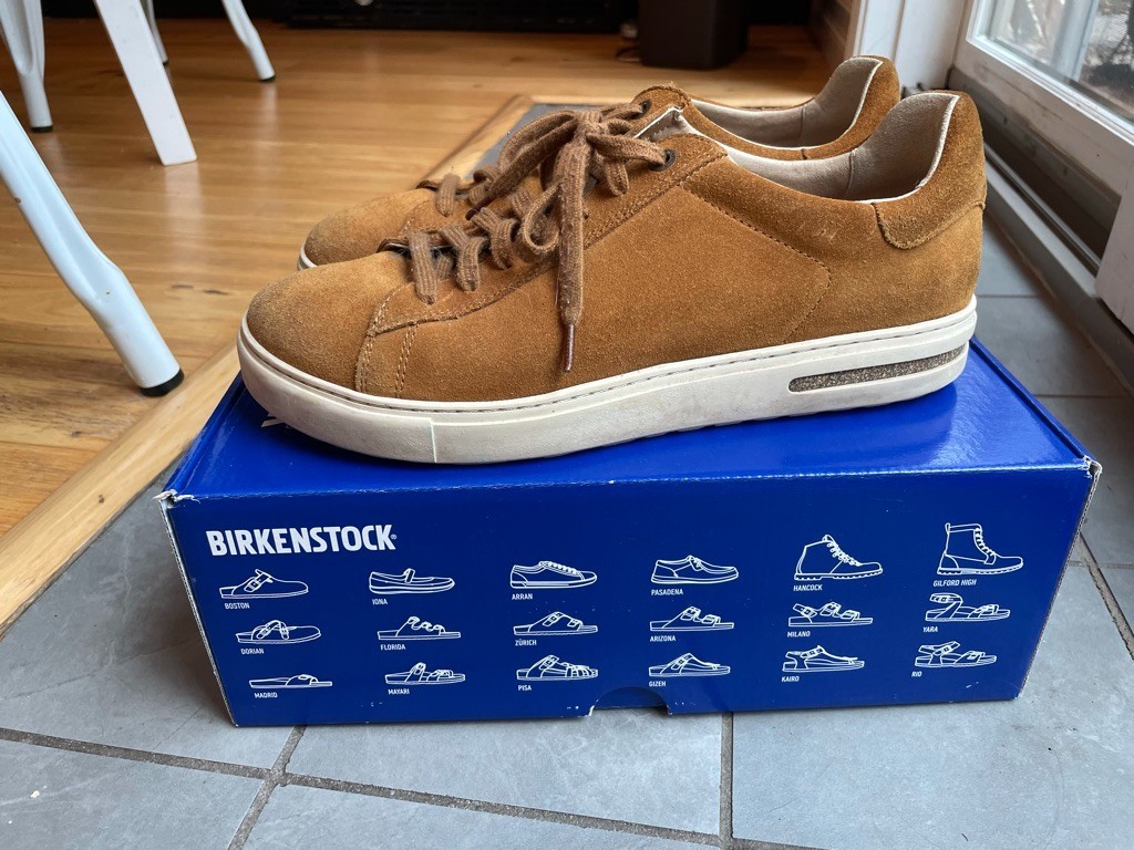 Birkenstock Sneakers Bend Low Suede Leather Brown EU 41 US 10-10.5 Regular/Wide