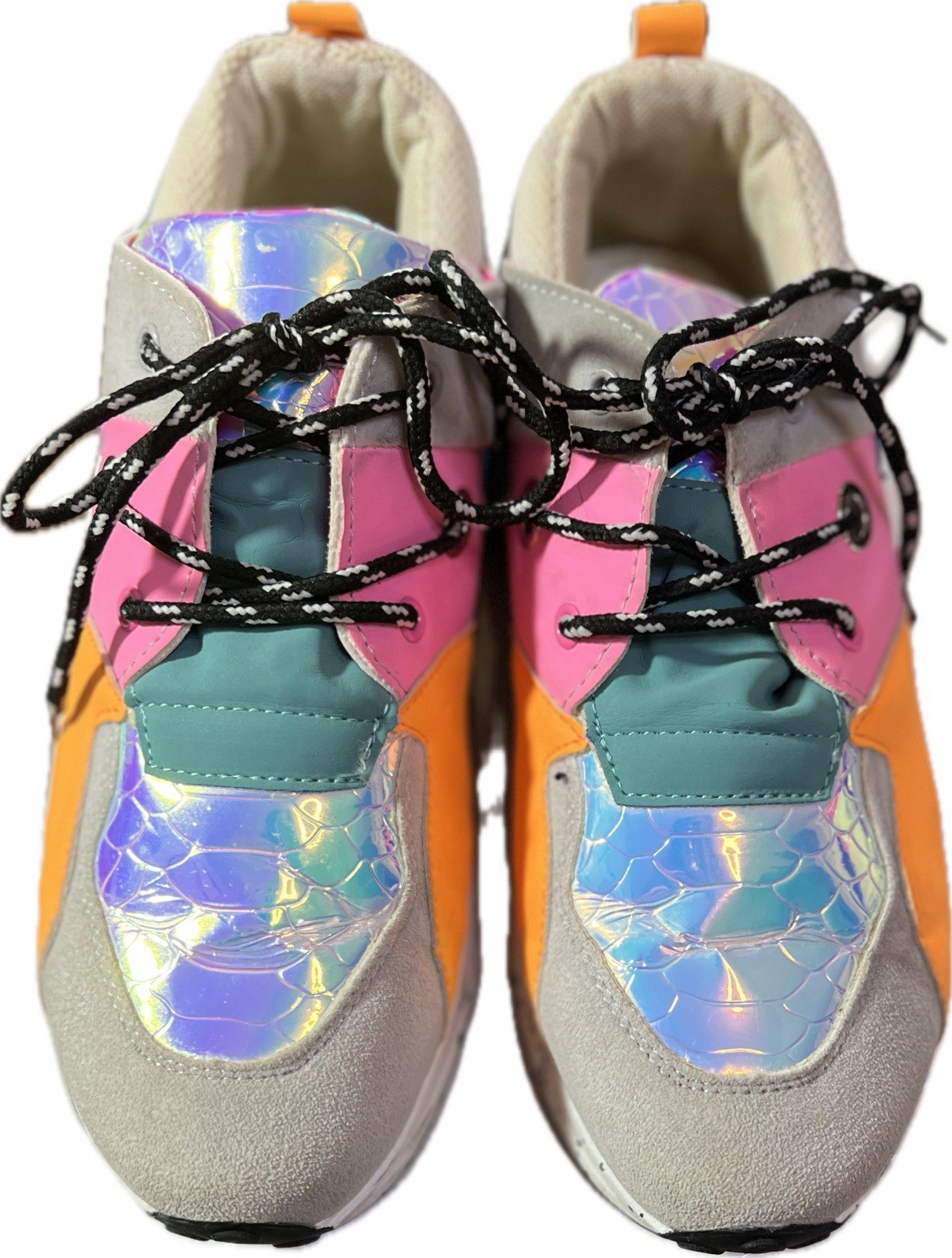 Sneakers Chunky Women Size 7½ – 8 Retro 90’s Cape Robin Multi-Color Lace Up