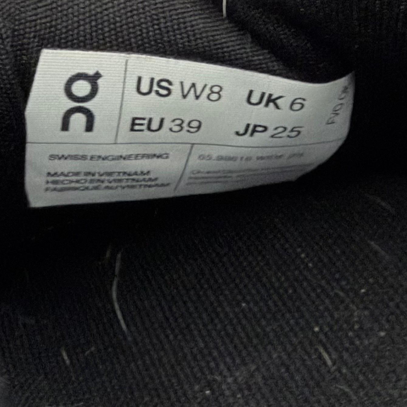 On CloudGo Shoes Womens Size 8 Wide Black Eclipse Running Athletic Sneakers