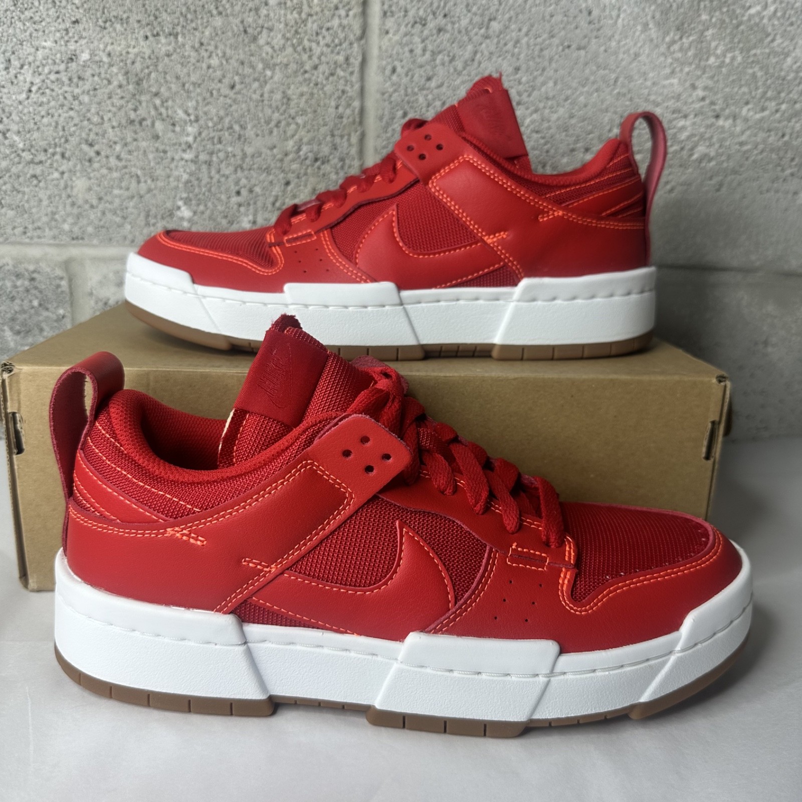 Nike Dunk Low Disrupt University Red WOMEN’S Sz 8 CK6654-600
