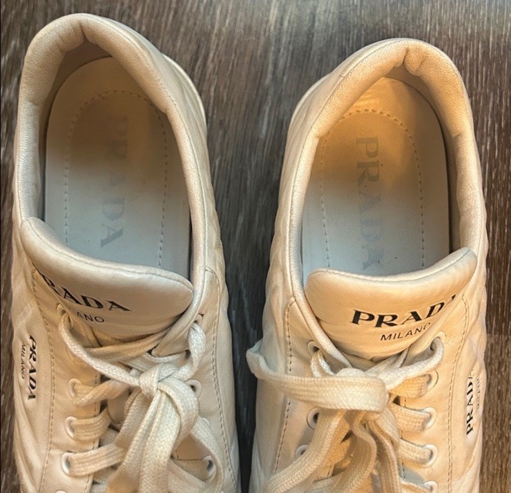 Prada 100% Authentic White Cloud Sneakers