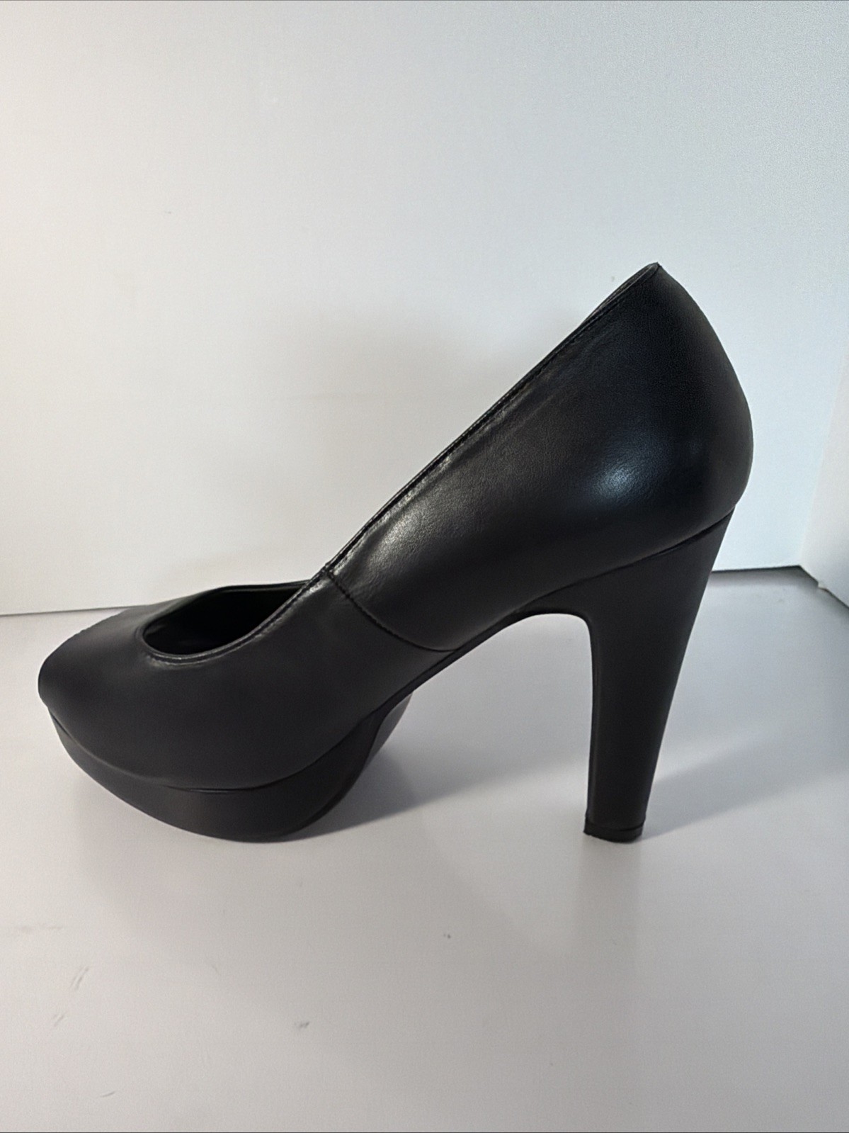 Torrid Platform Dress Pump Open Toe Women’s Size 12 Casual Heel Faux Black