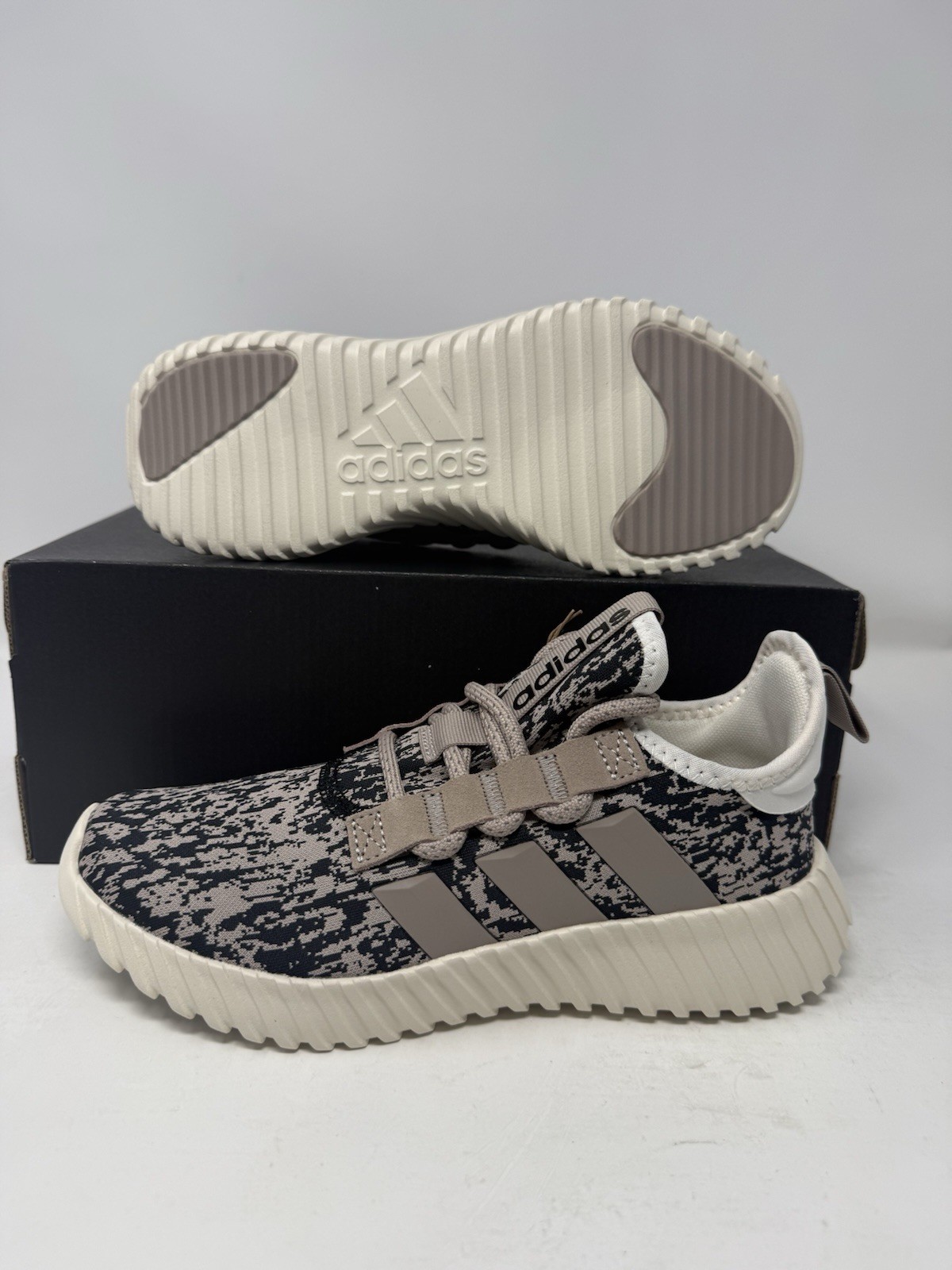 Adidas Kaptir 3.0 Grey Black Camo Lace Up Casual Sneakers JP7694 Women’s Sizes