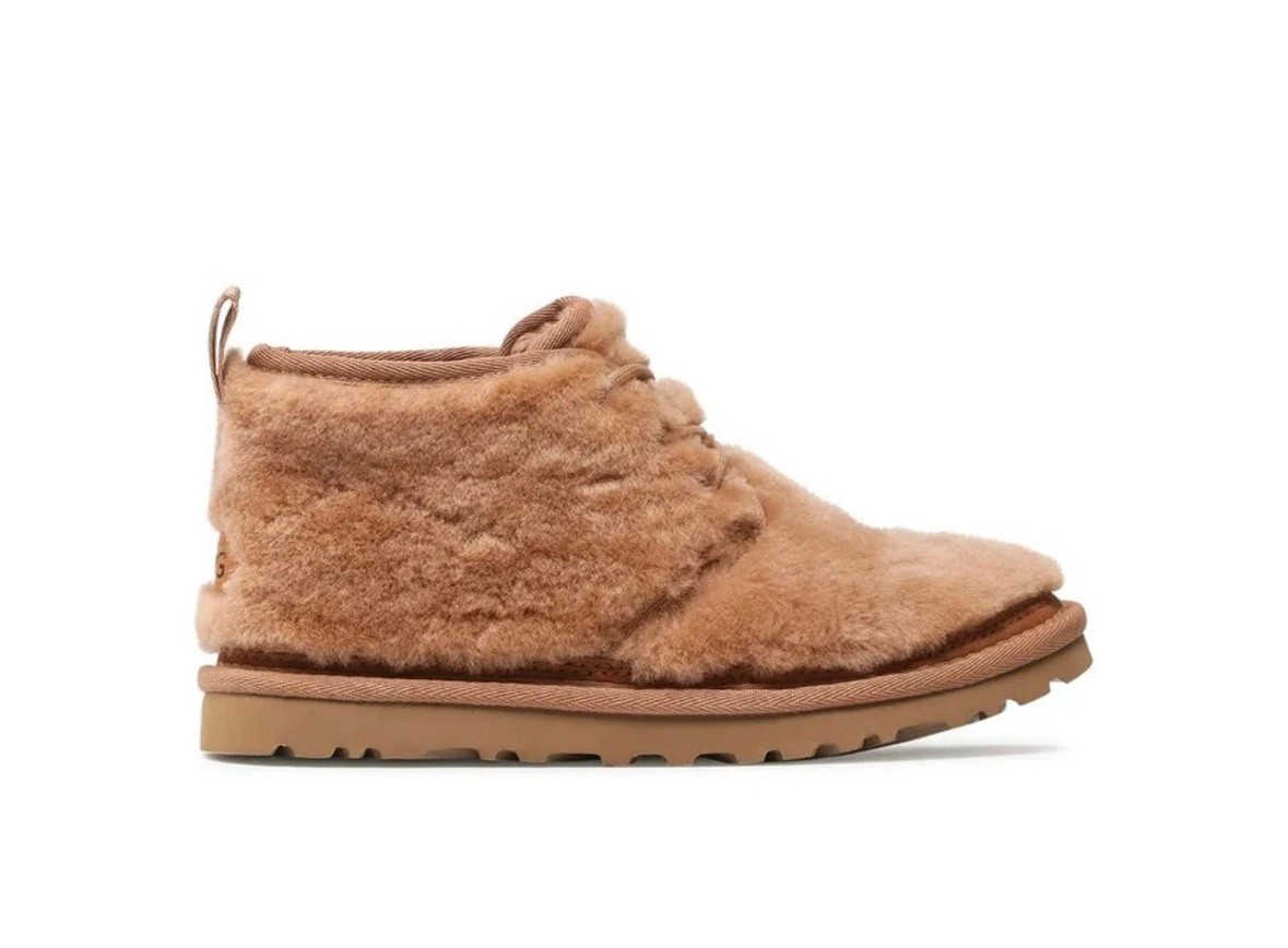 NEW UGG Neumel Cozy Fur Chukka Boots Chestnut Women’s Size 7
