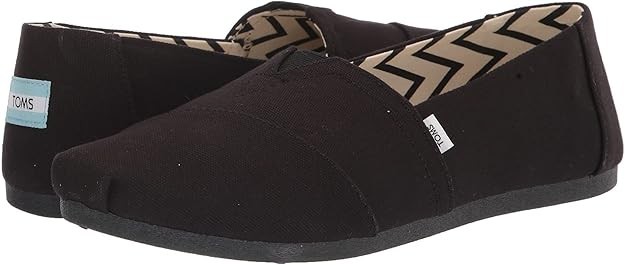 TOMS Women’s Black Classic Alpargata Slip-Ons Size 9.5 Medium