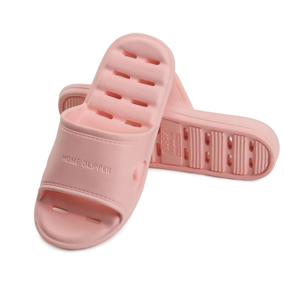 Women Men Shower Sandal Slippers w/ Hole Quick Drying Bathroom Slippers Gym Home