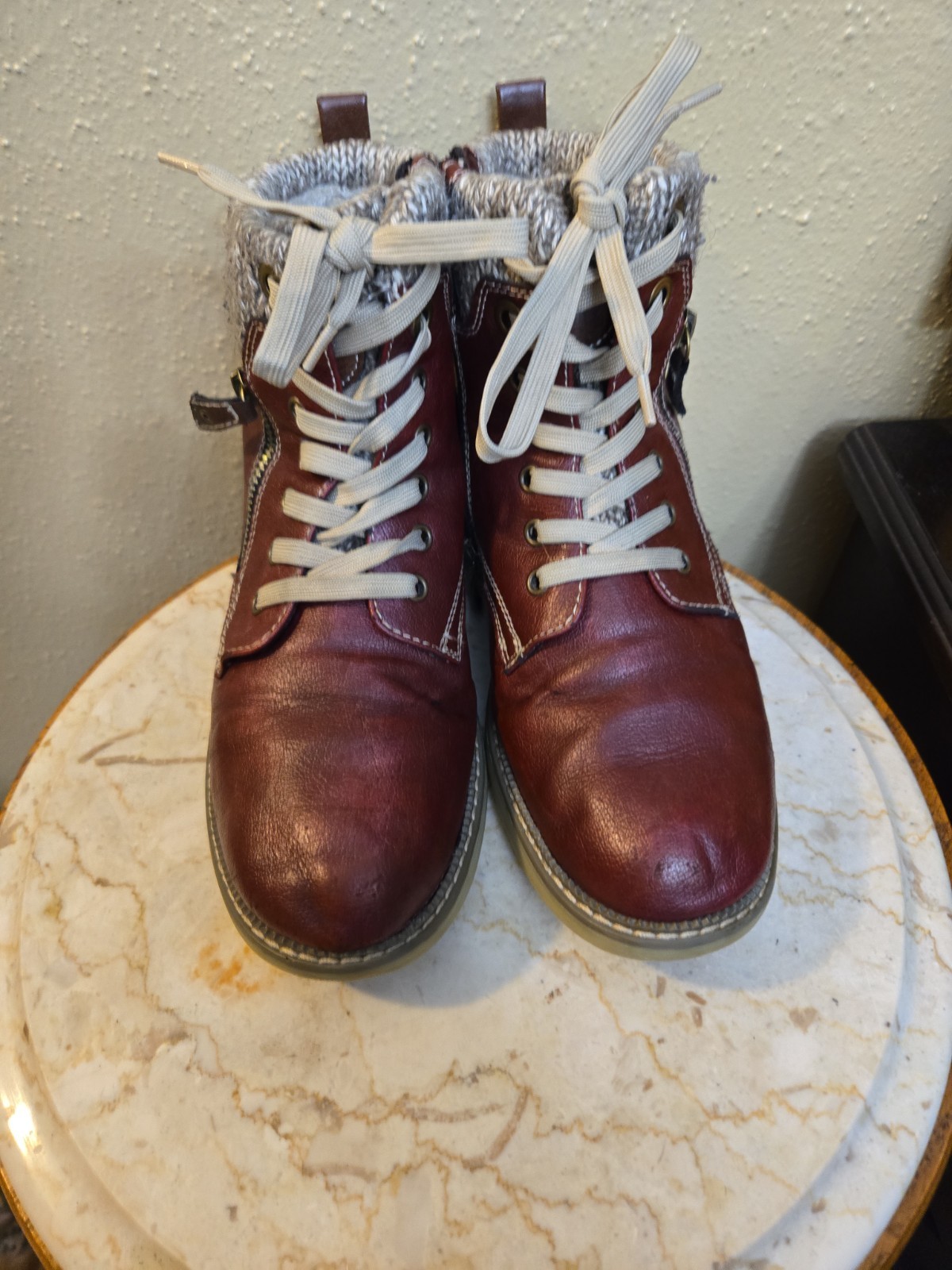 Khazera ankle winter boots by Spring Step size 40 women’s in Bordeaux.