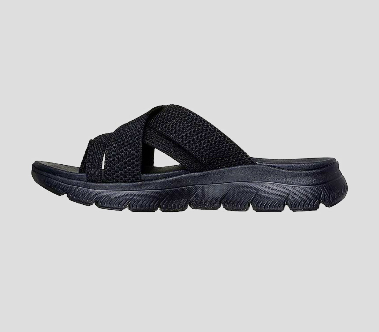NWB Skechers Women’s Size 6M Black Summits Fantasy Walk Sandals Strappy Slides