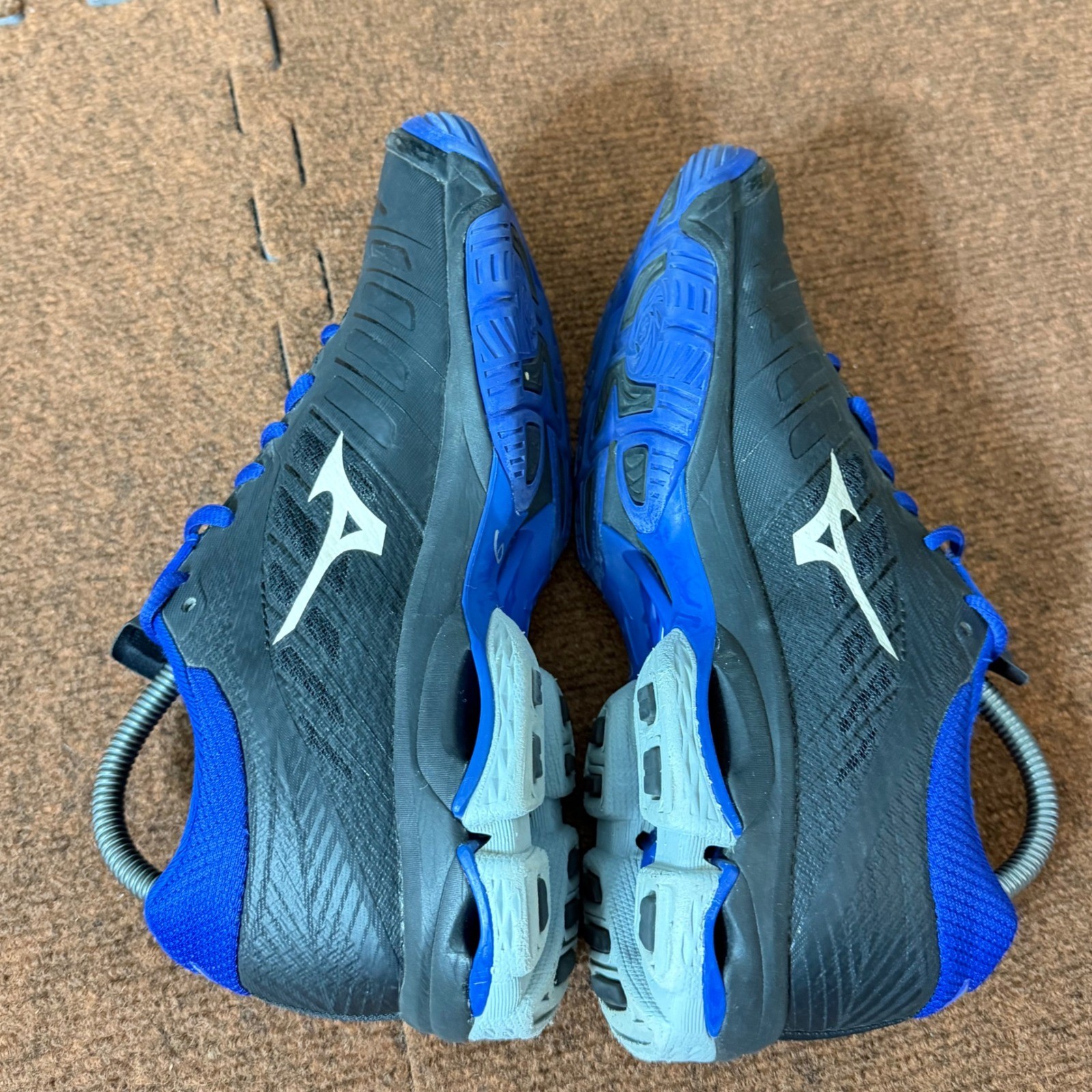 Mizuno Wave Lightning Z4 Womens Volleyball Shoes Black Blue V1GC180082 Size 9 B+