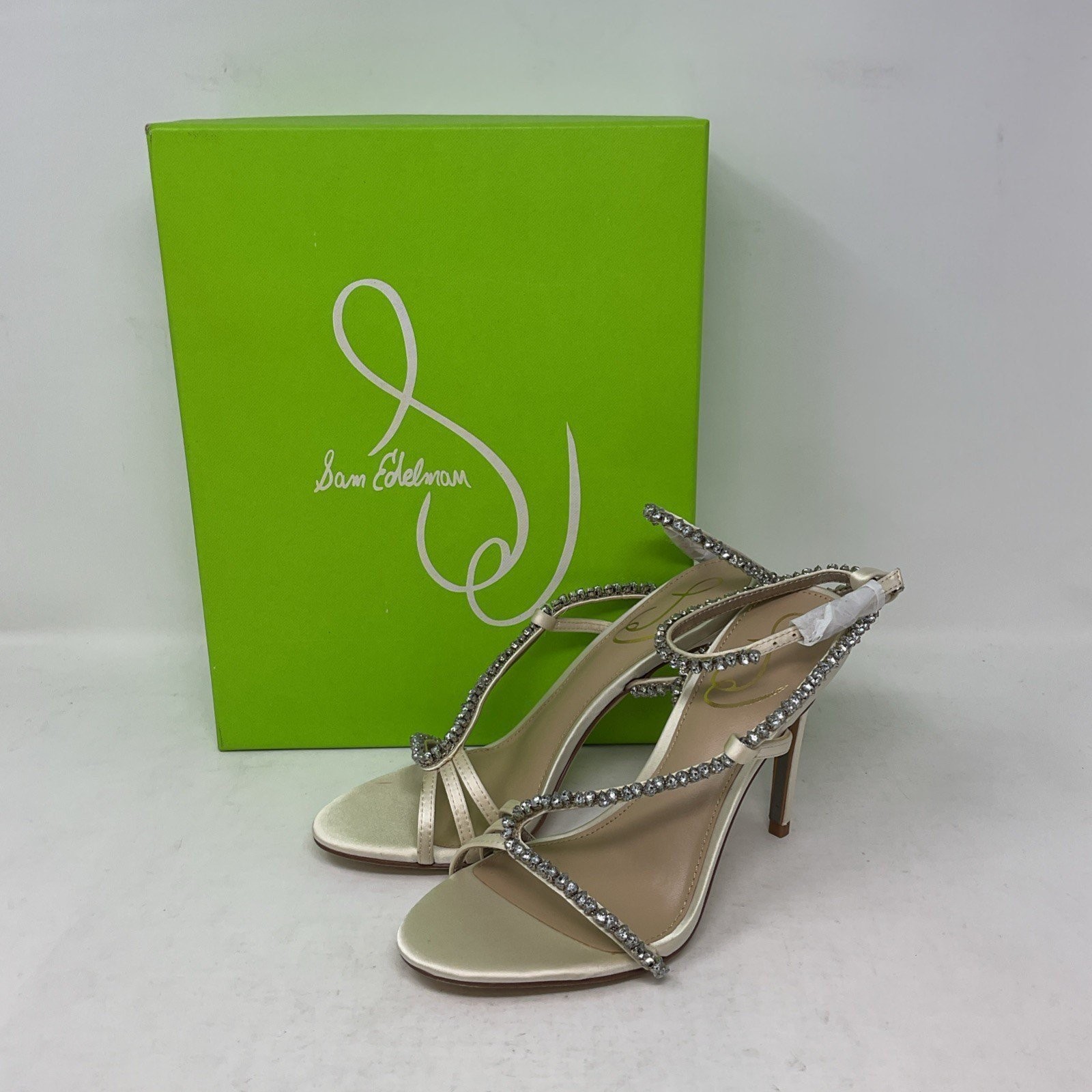 Sam Edelman Granger Ivory Satin Heels Shoes Women’s Size 5.5M