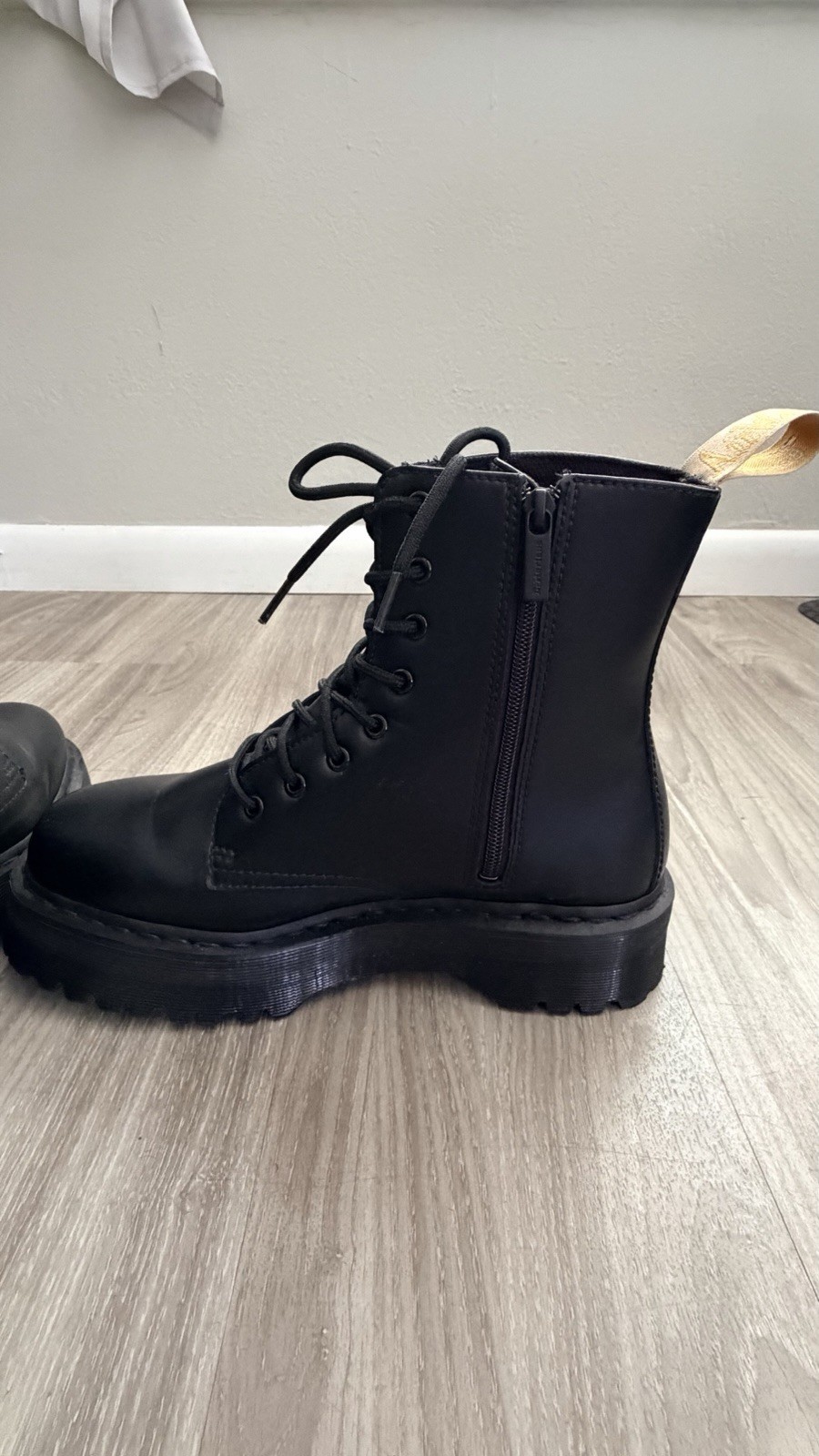 Dr Martens Vegan Jadon II Boot Mono Platforms Women’s Size US 11 In Black