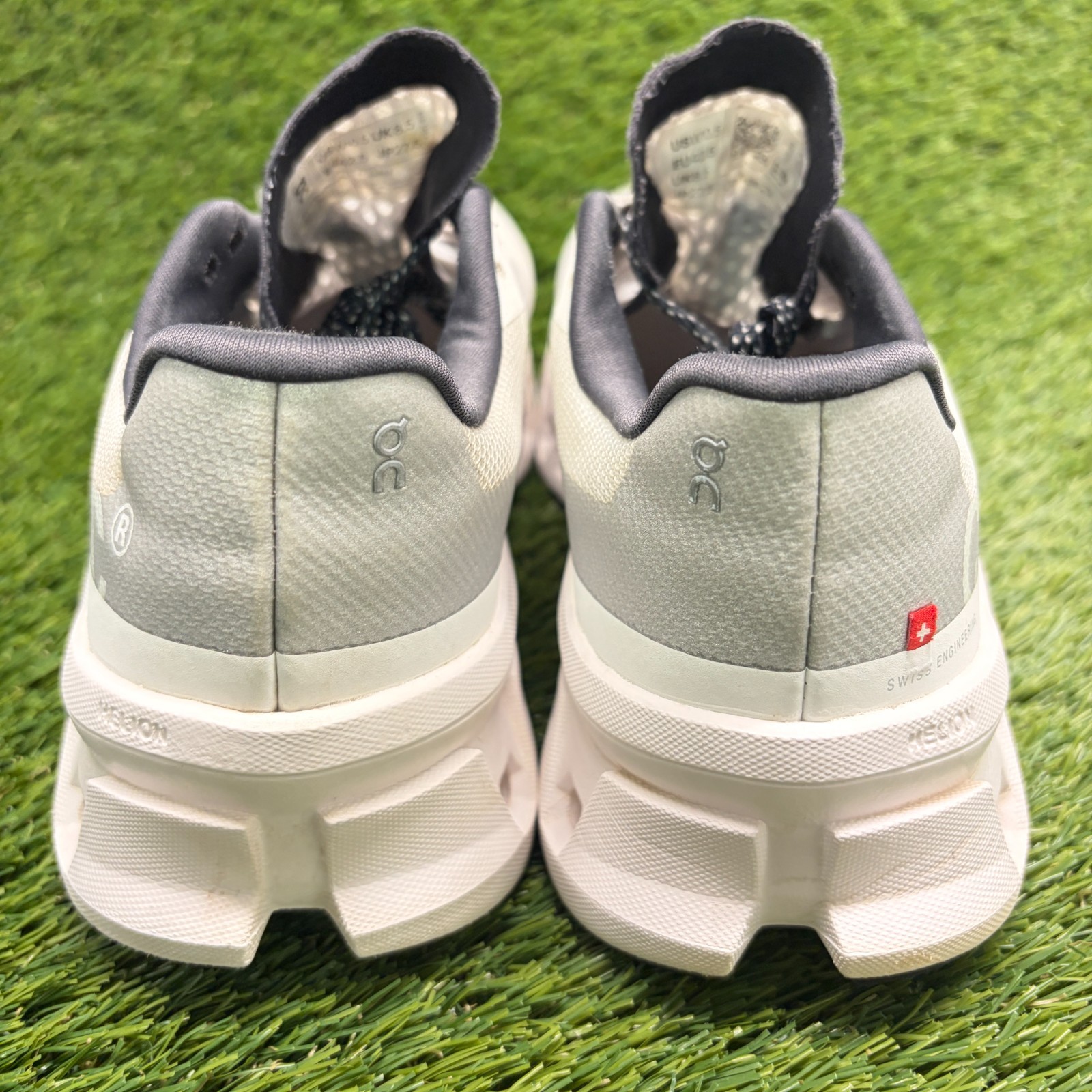 On Cloudmonster Womens Size 10.5 White Athletic Running Walking Shoes Sneakers
