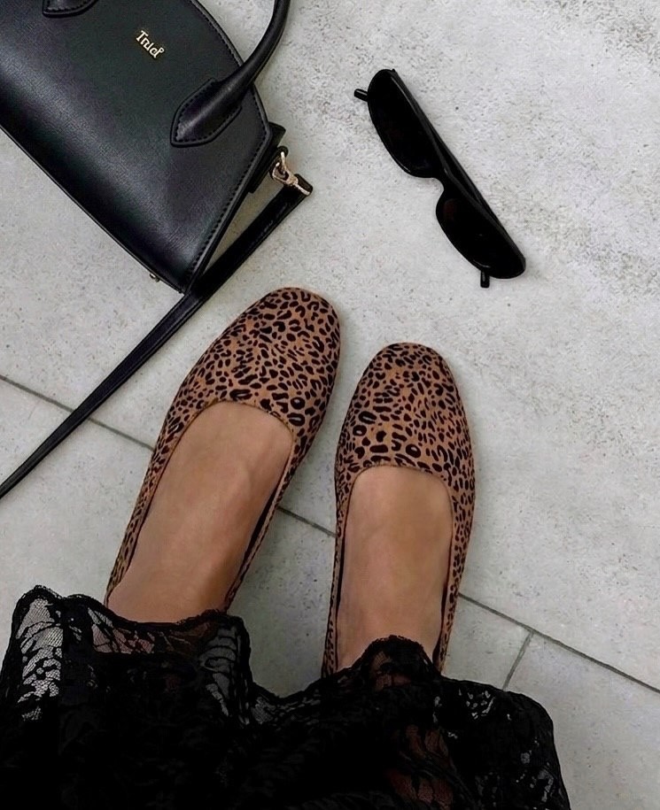 Madewell The Cory Leopard Calf Hair Flats Desert Dune Multi Women’s Size 7