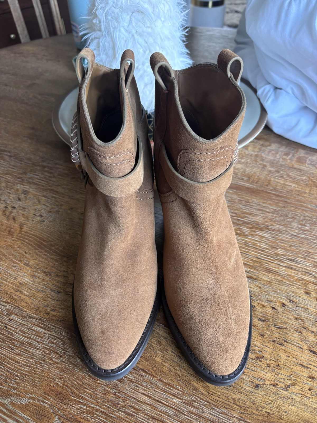 See by Chloe Women’s Hana Booties size 39 EU Brown Suede NWOB
