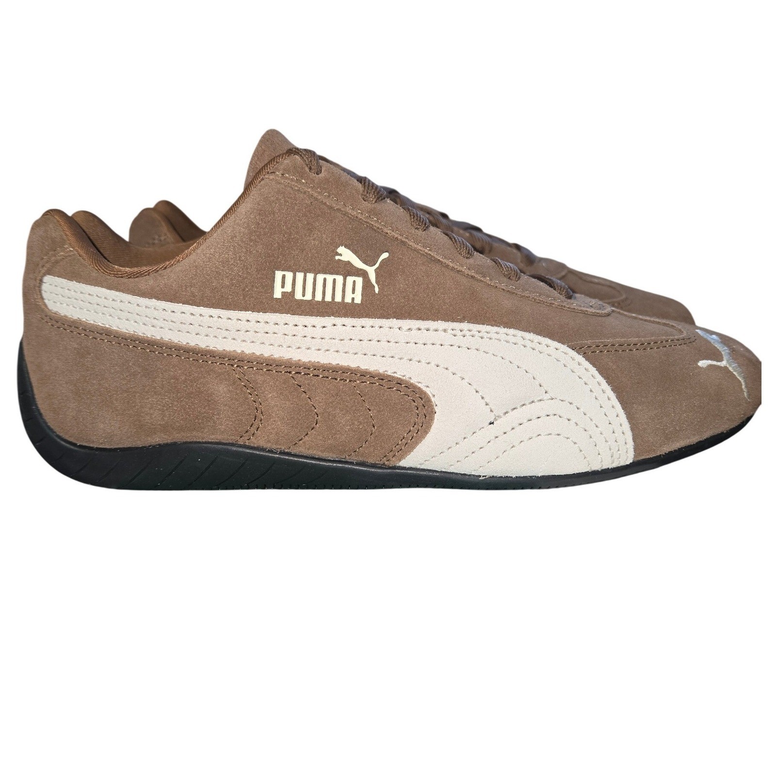 Puma Speedcat LS Womens Brown Suede Driving Sneakers Shoes 380173-03 Size 8.5