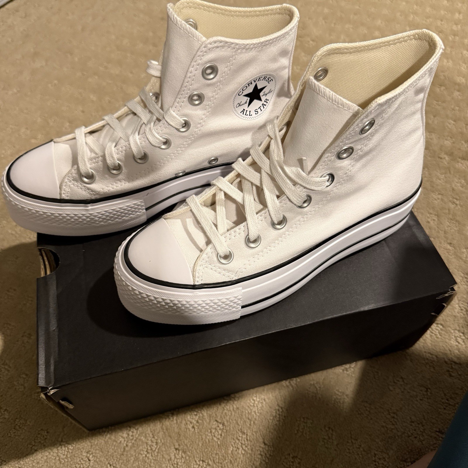 Converse Chuck Taylor All Star Platform High Top White Women’s Sneakers 560846C