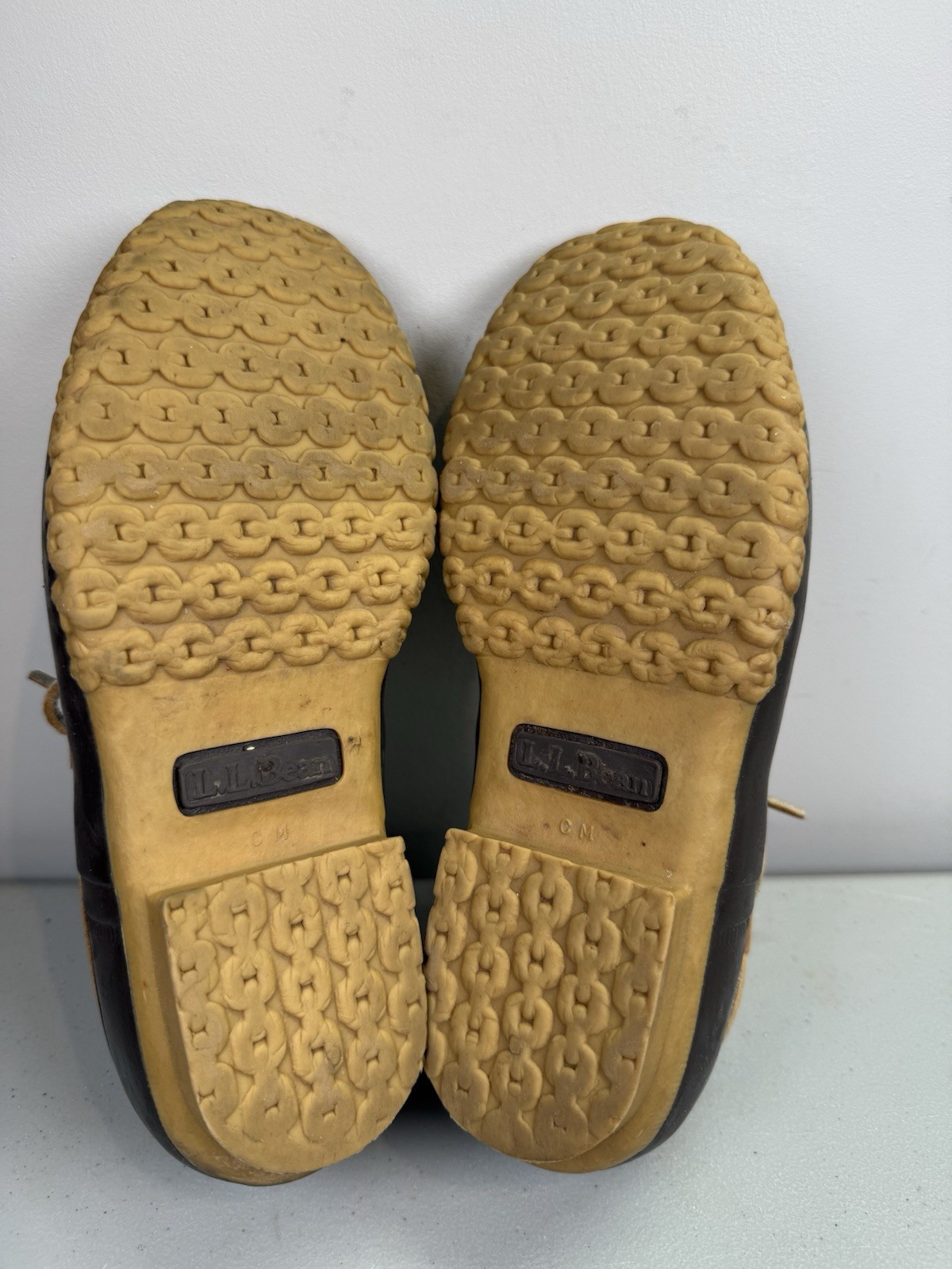 LL BEAN Maine Hunting Duck Boot Shoes Mid-Top Brown Leather WOMENS CM 7M