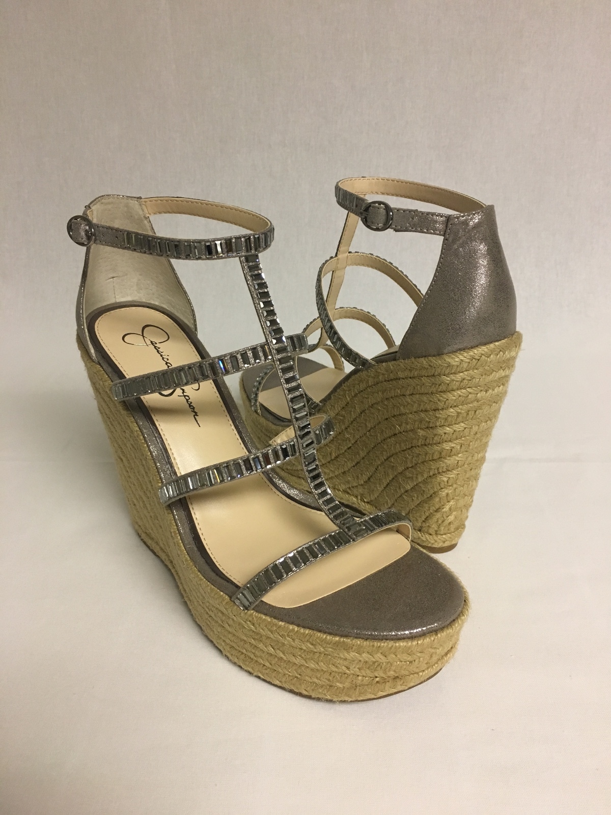 Jessica Simpson Women’s Adelinn Platform Wedge Sandals US Shoe 9.5 Medium B,M
