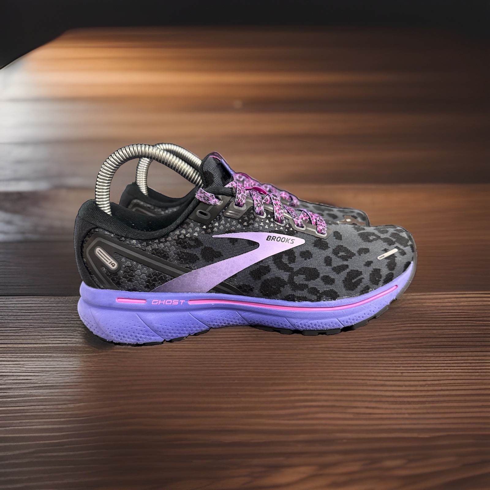 Brooks Ghost 14 Shoes Women’s 7B Electric Cheetah Leopard 1203561B098