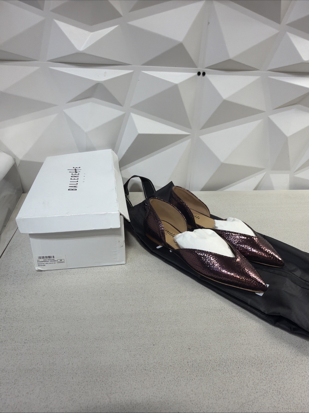 BALLERETTE FLATS OPEN PLUM PURPLE Size 8 NEW