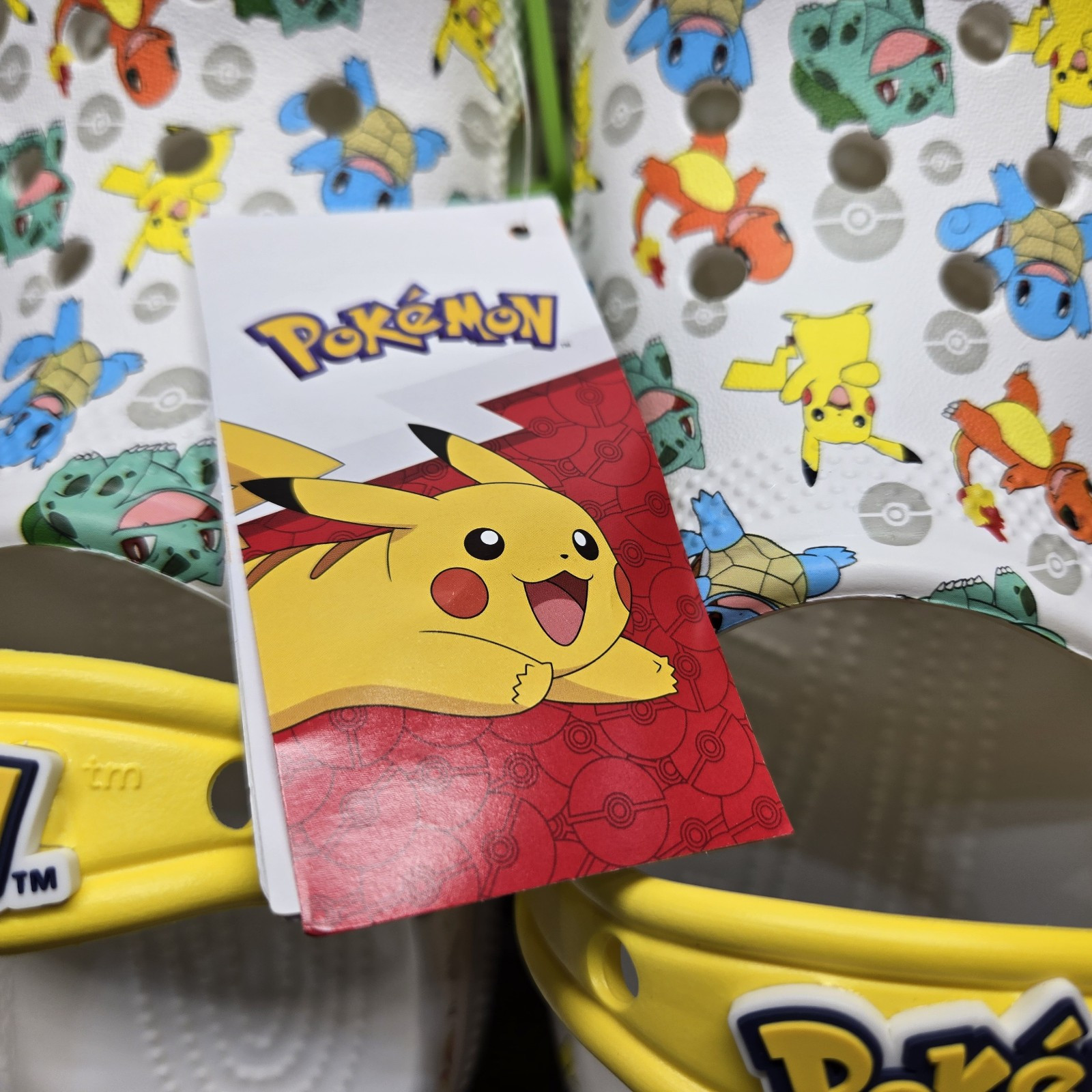 Crocs Unisex Adult Sizes Classic Pokemon 2 Clog 207765-94S New Pikachu Squirtle