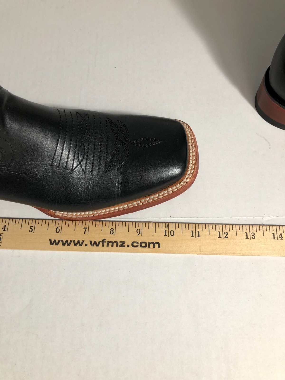 Ferrini Women’s Leather Cowboy Boots Black Silver Embroidered 8.5D See Photos