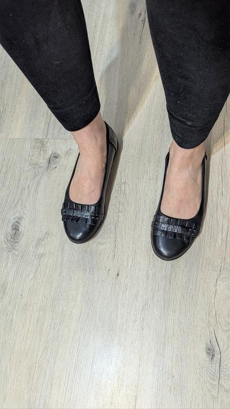 women clarks heels black leather 38 #1QAV