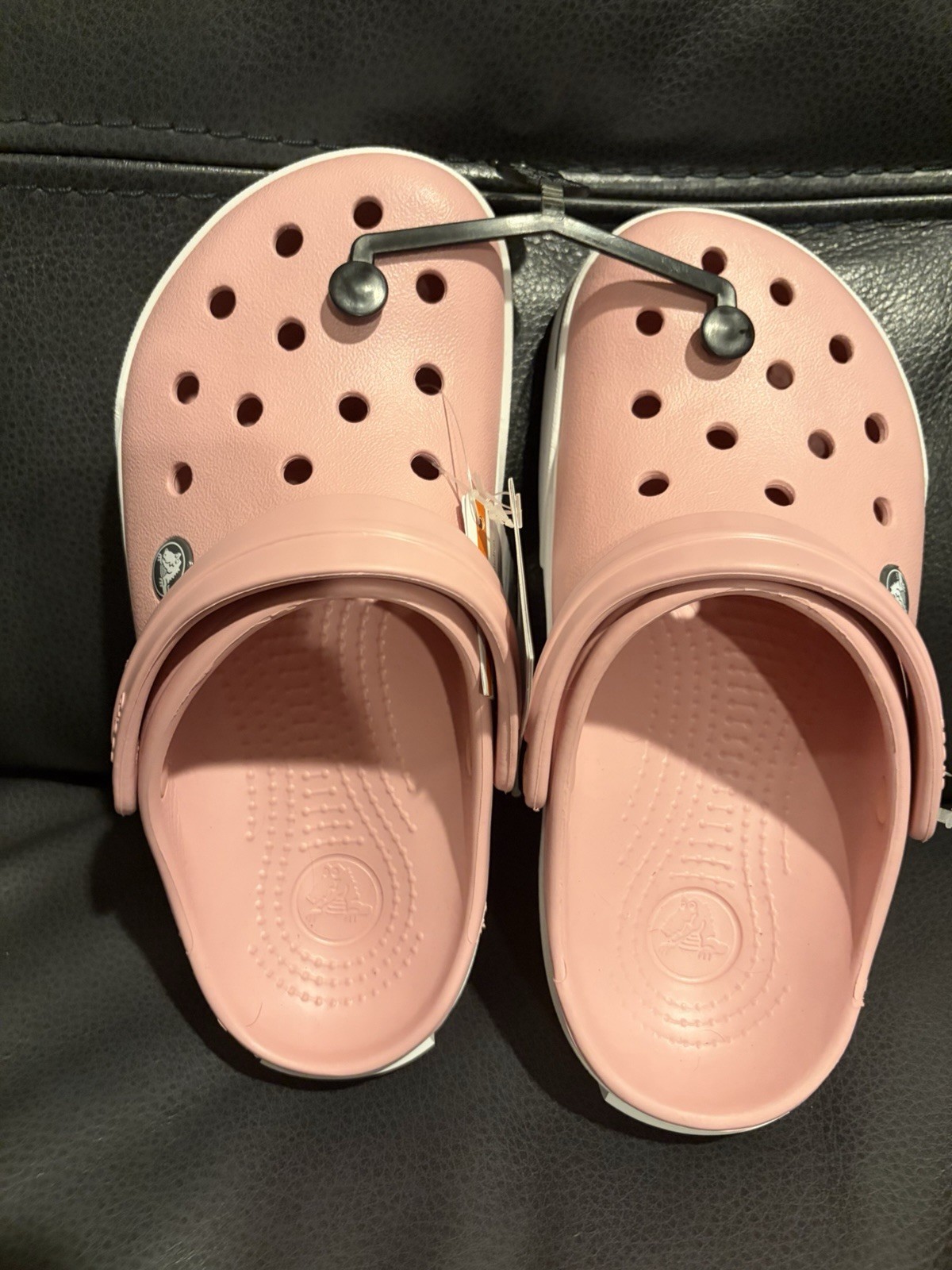 Crocs Lt Pink Women’s 6 Men’s 4 Baya Band Classic Comfort Clogg Slingback Shoes