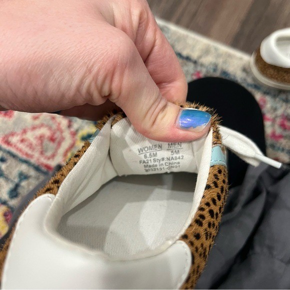 Madewell Shoes Women’s 6.5 Sidewalk Low Top Sneakers in Spotted Calf Hair
